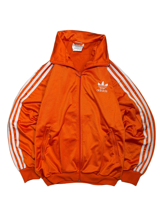 2000s Adidas zip up oversize tracksuit orange