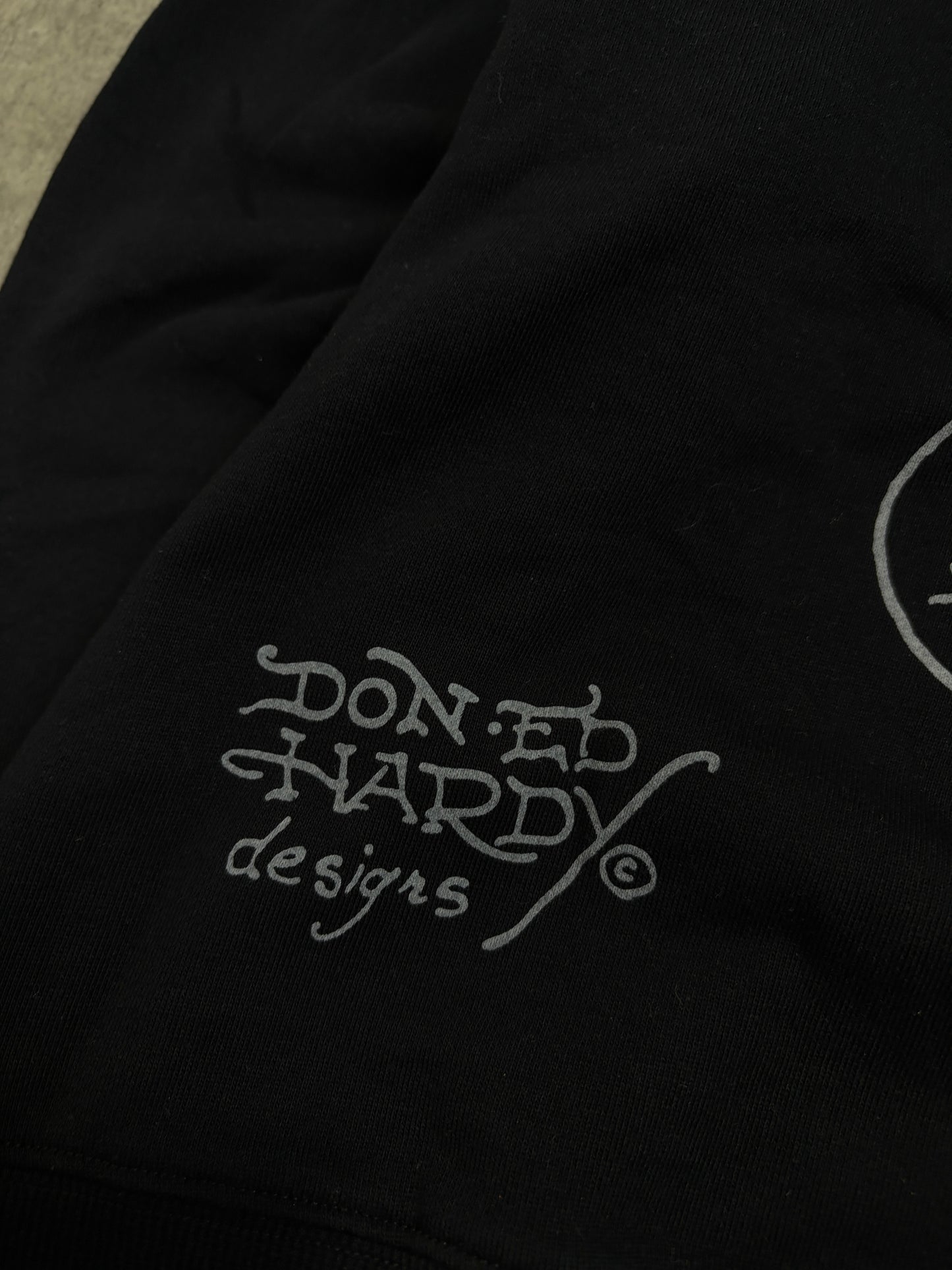 Ed Hardy Oversize Black Hoodie