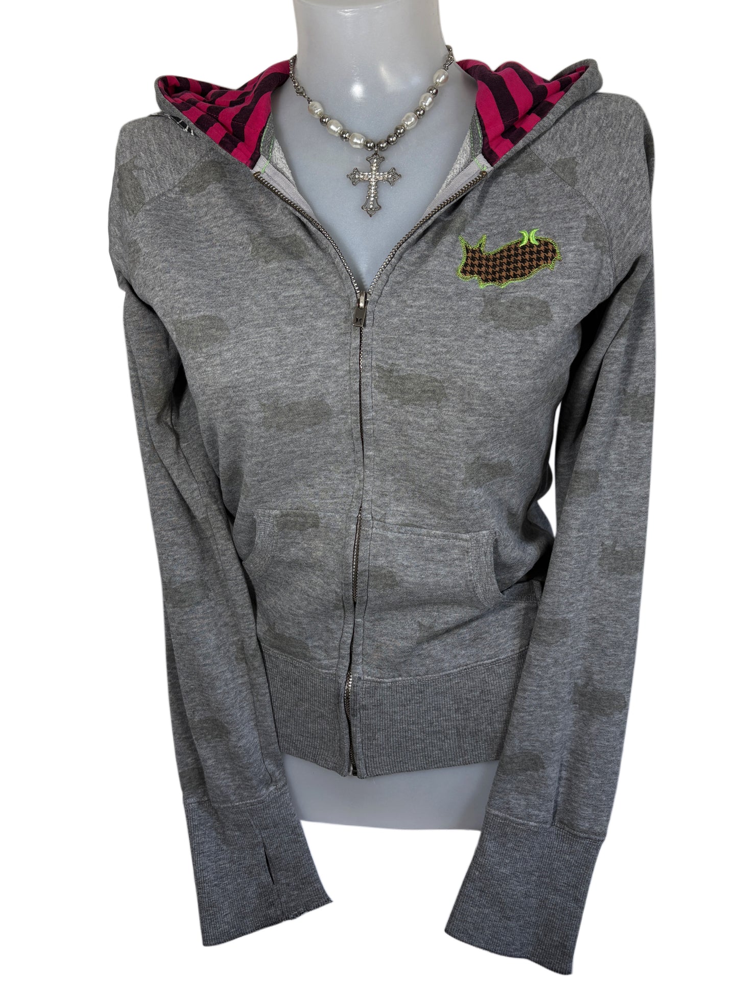 2000s Hurley Y2K Zip Up Hoodie