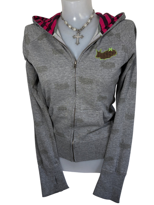 2000s Hurley Y2K Zip Up Hoodie