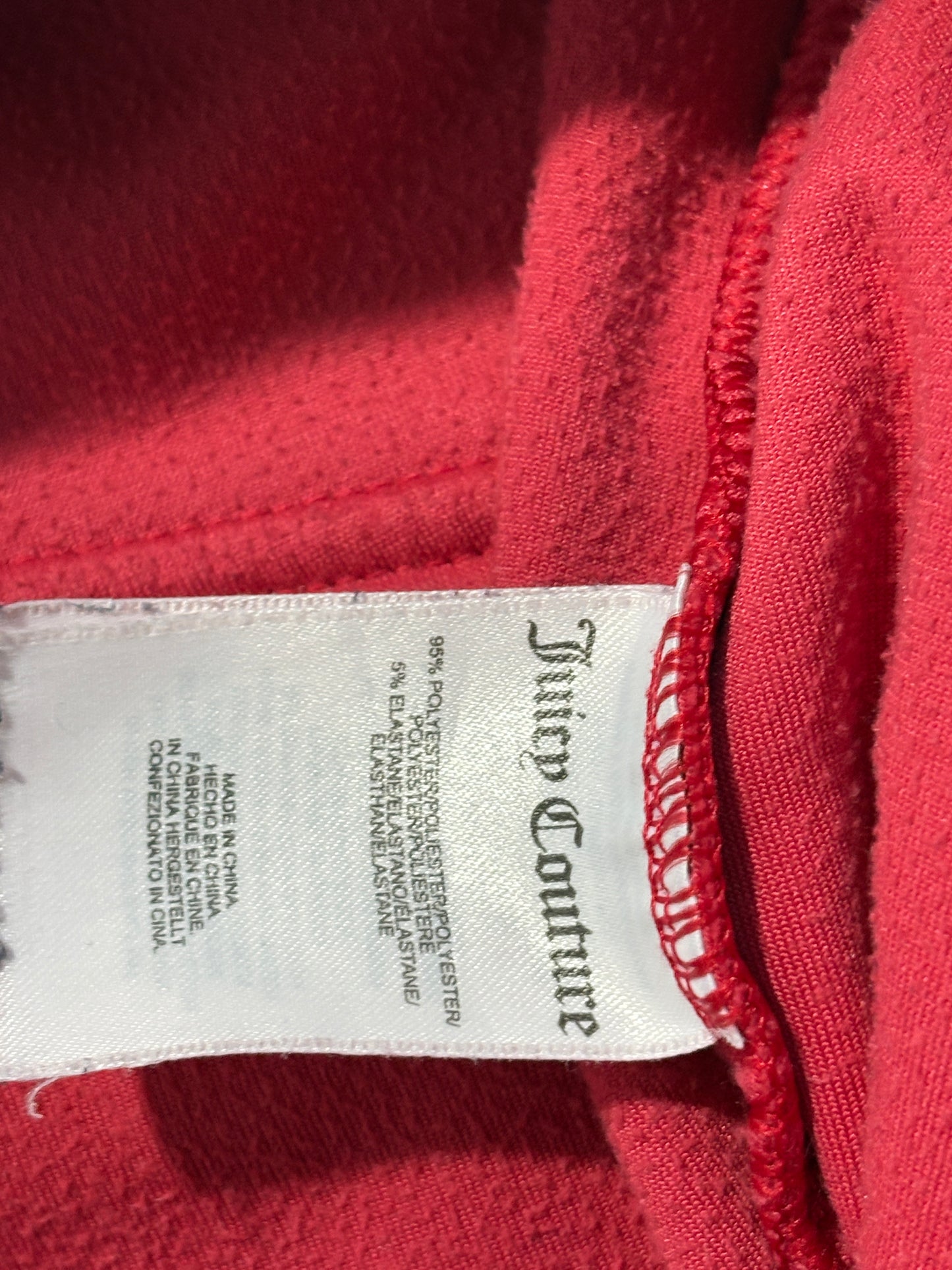 Juicy Couture welur red pants