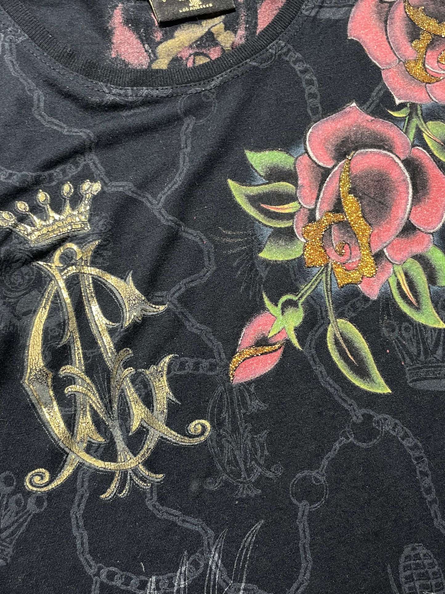2000s Christian Audigier dress sukienka longsleeve