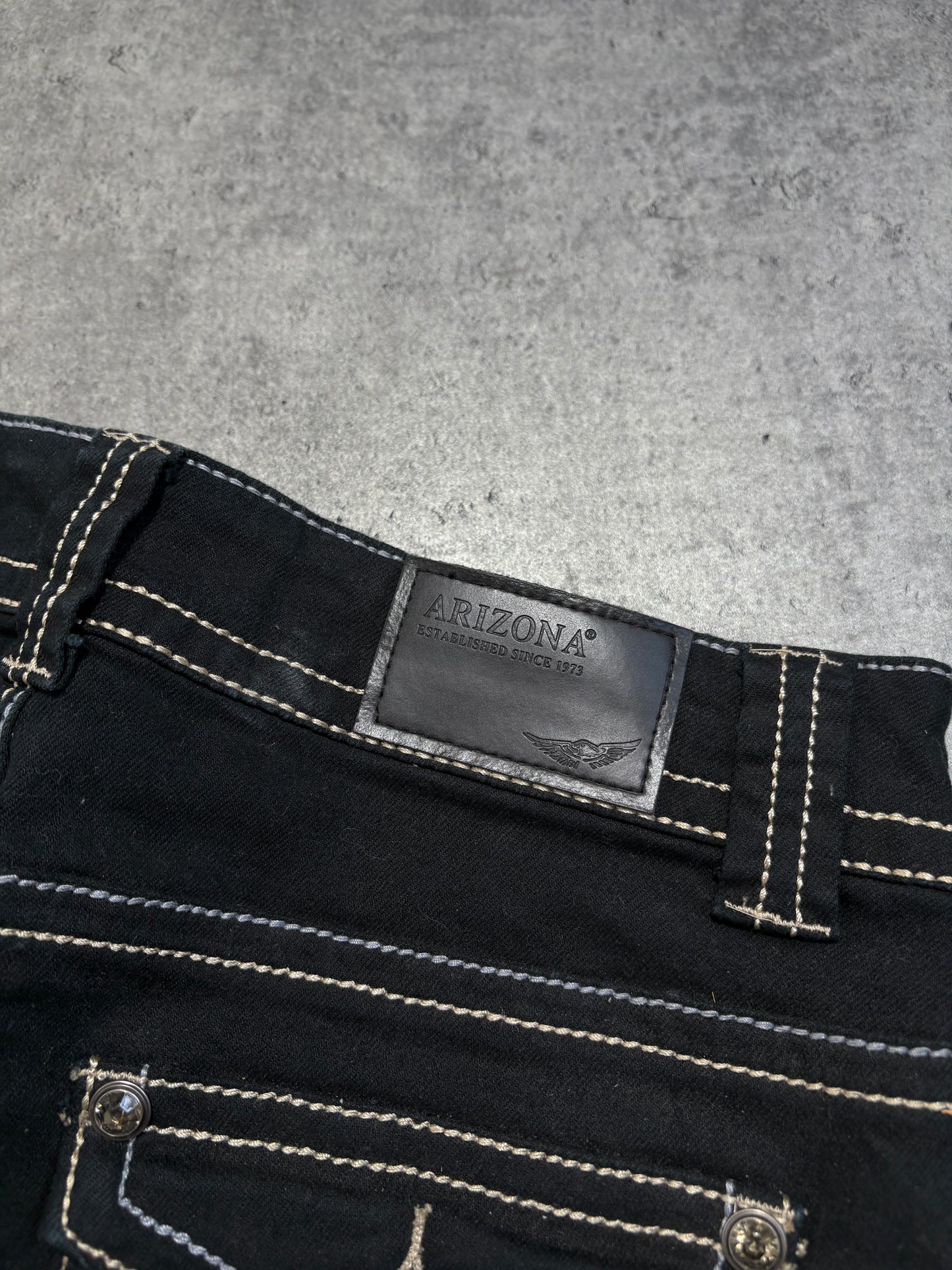 2000s Arizona wings crystals black skirt