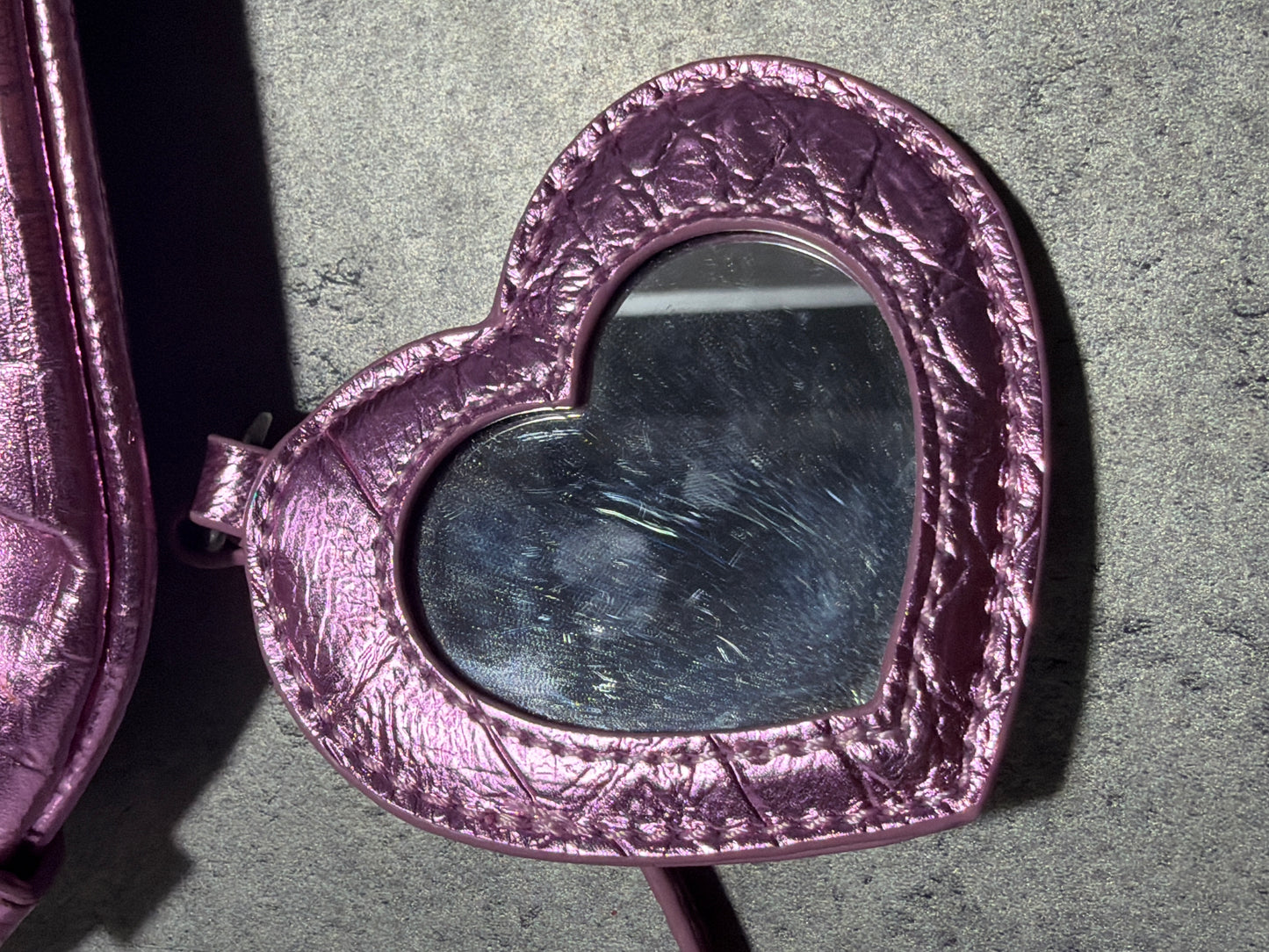 2000s Juicy Couture Pink Bag Mirror