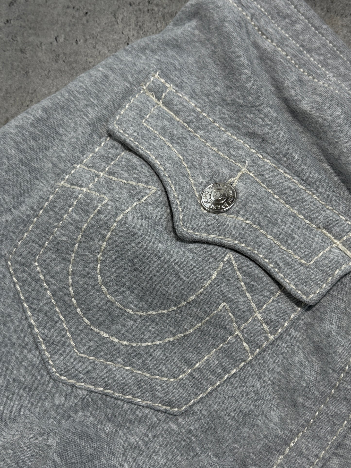 True Religion sweatpants baggy distressed jeans *rare*
