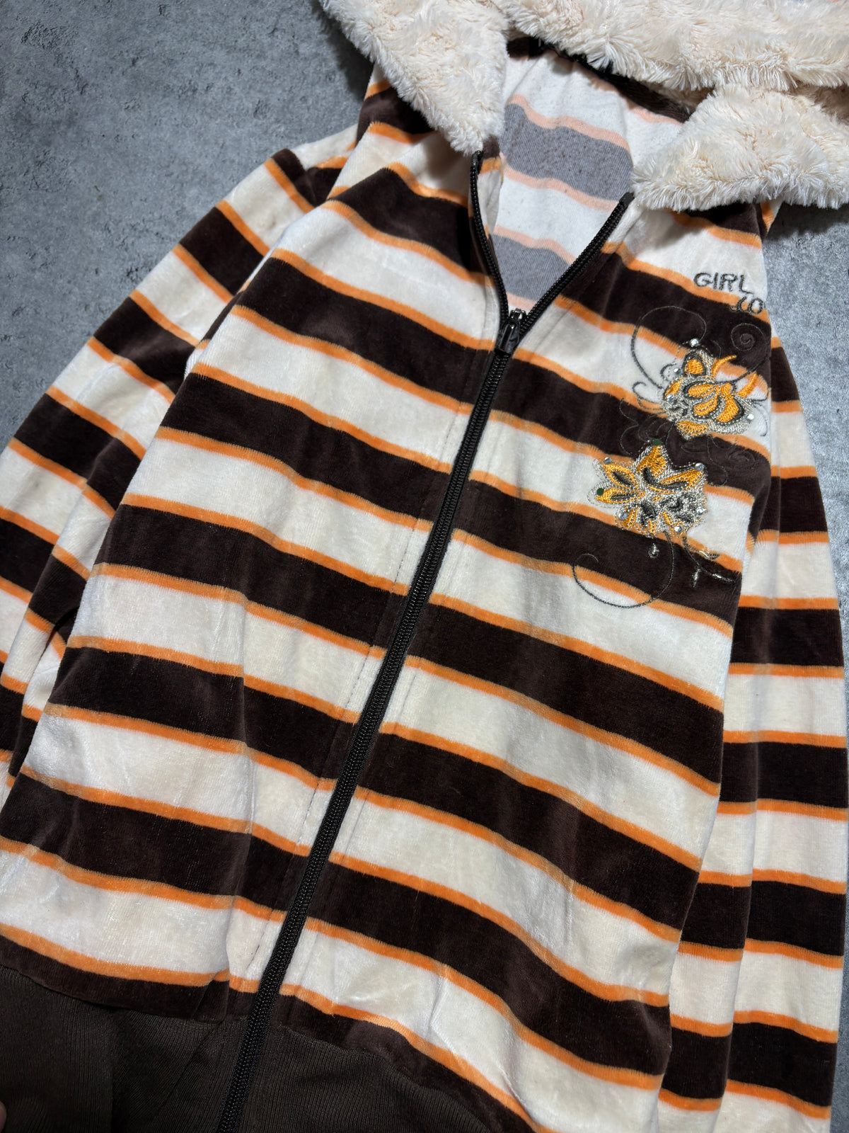 2000s Fur Velur Hoodie