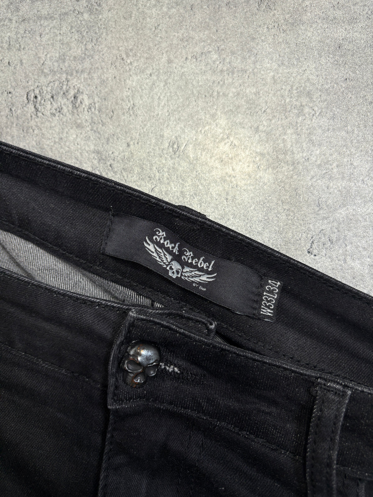 2000s biker Rock Rebel Zip Pants alternative goth