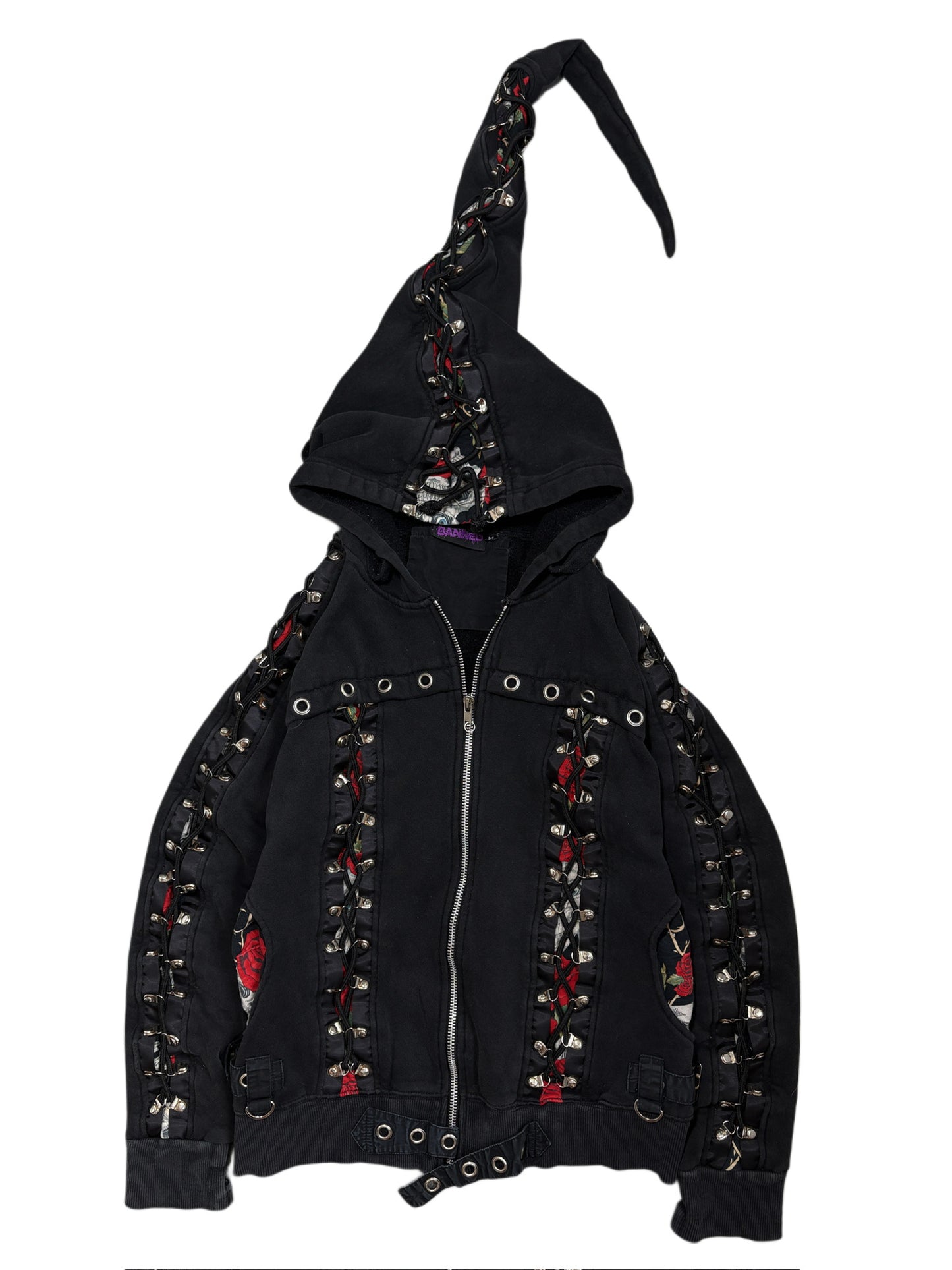 2000s Banned Avantgarde Alternative Zip Hoodie
