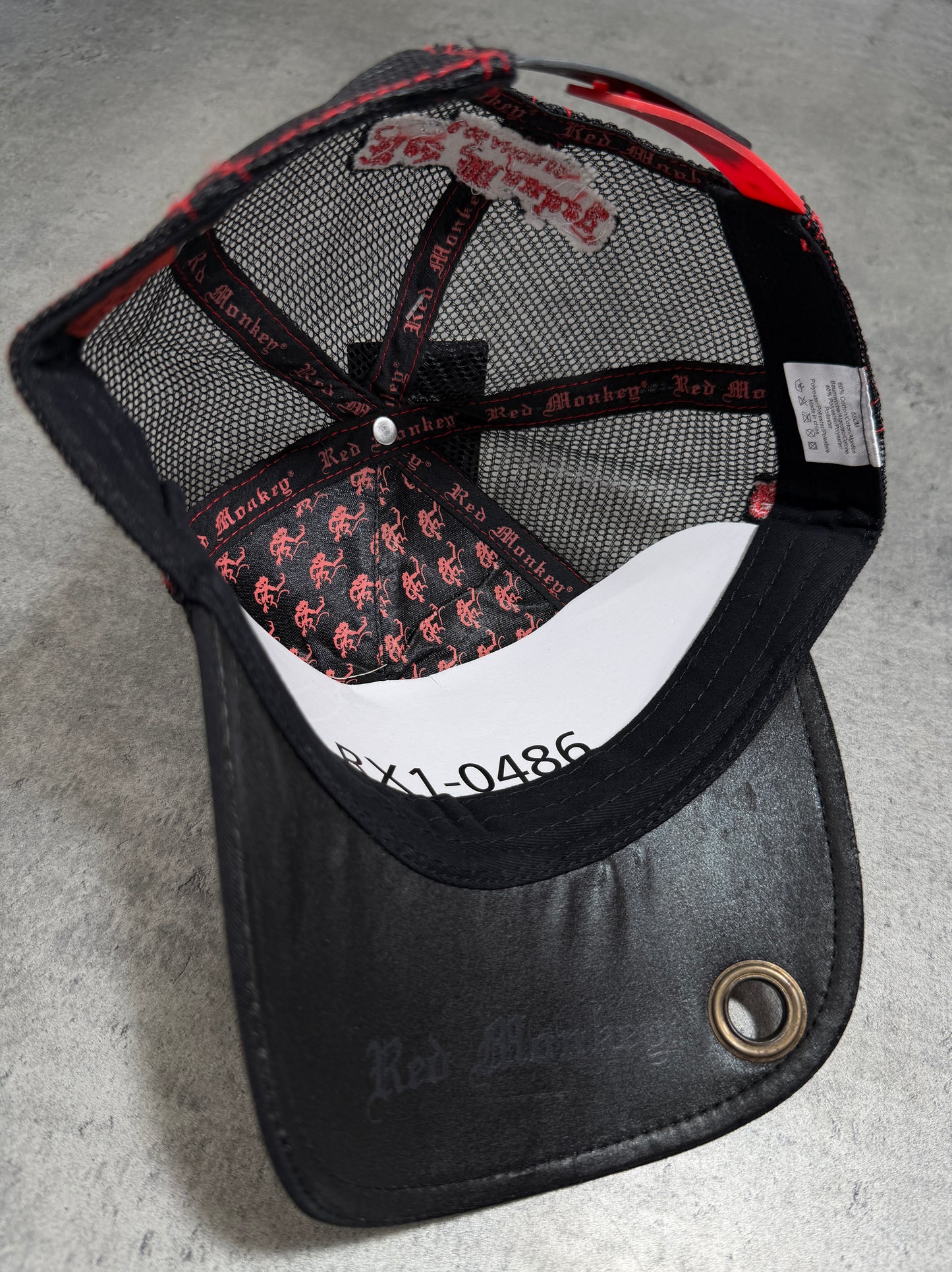 2000s Trucker Cap Red Monkey