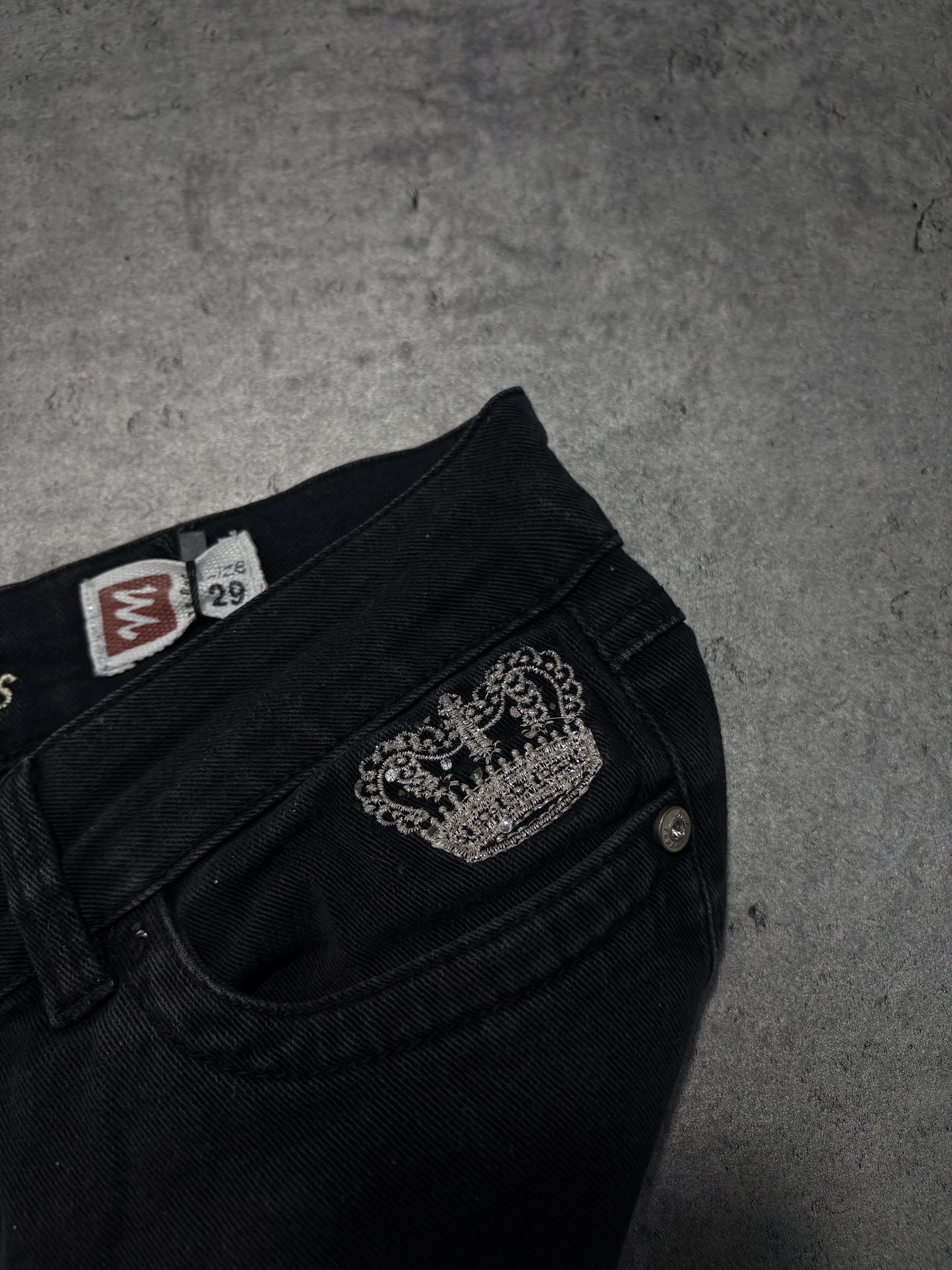 2000s MK Jeans crown jeans y2k