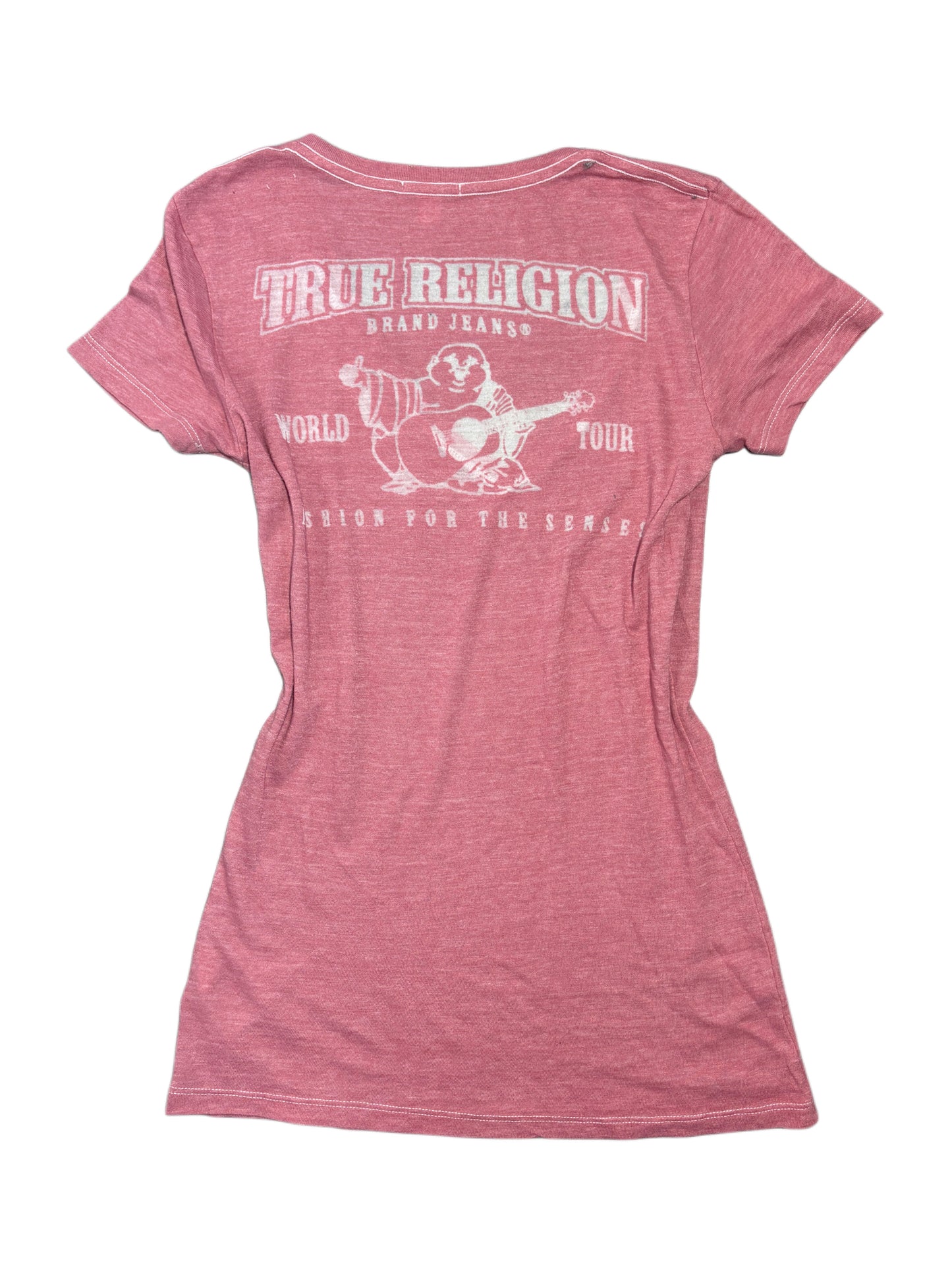 2000s True Religion baby pink t-shirt