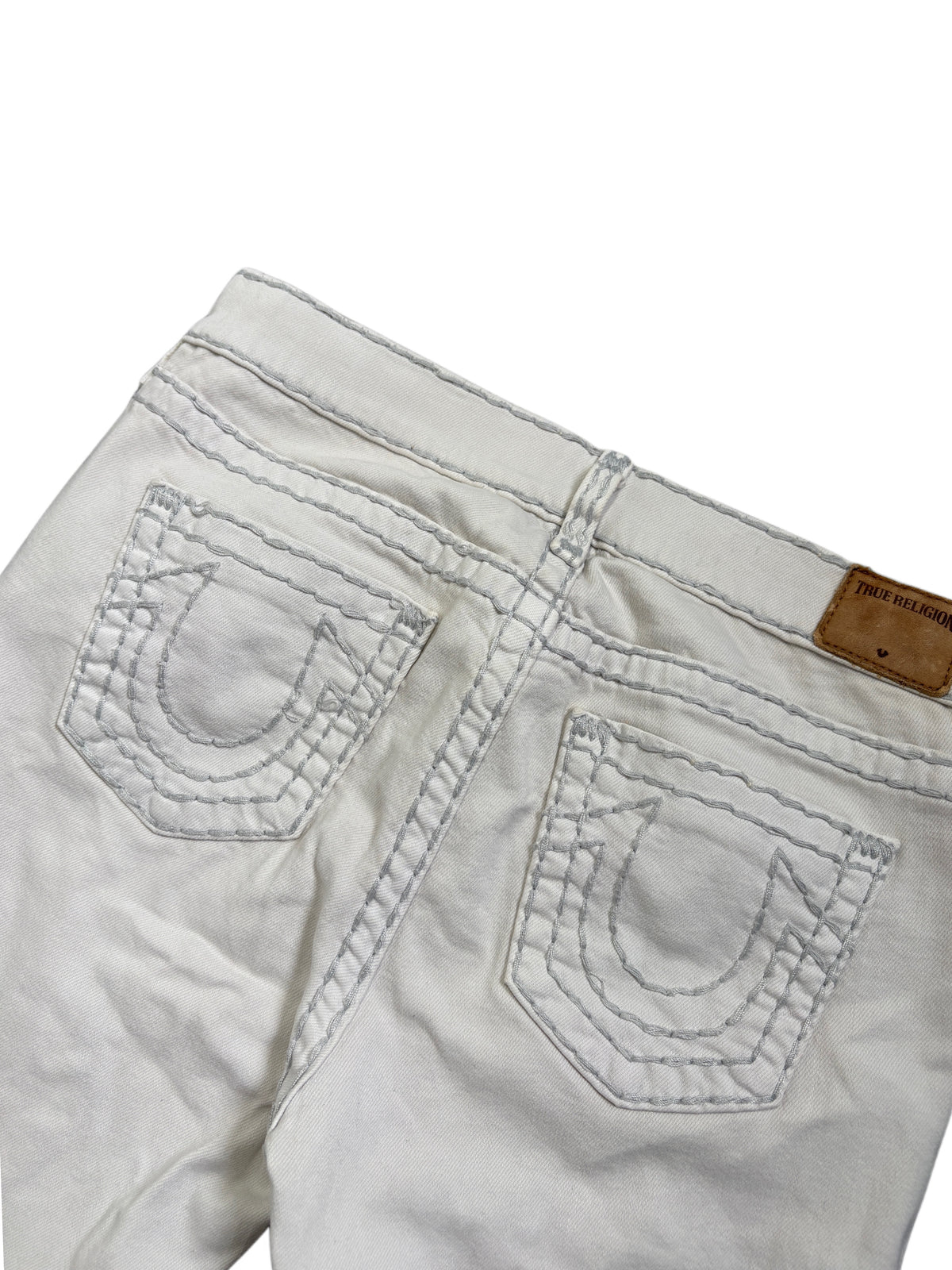 2000s True Religion White Jeans
