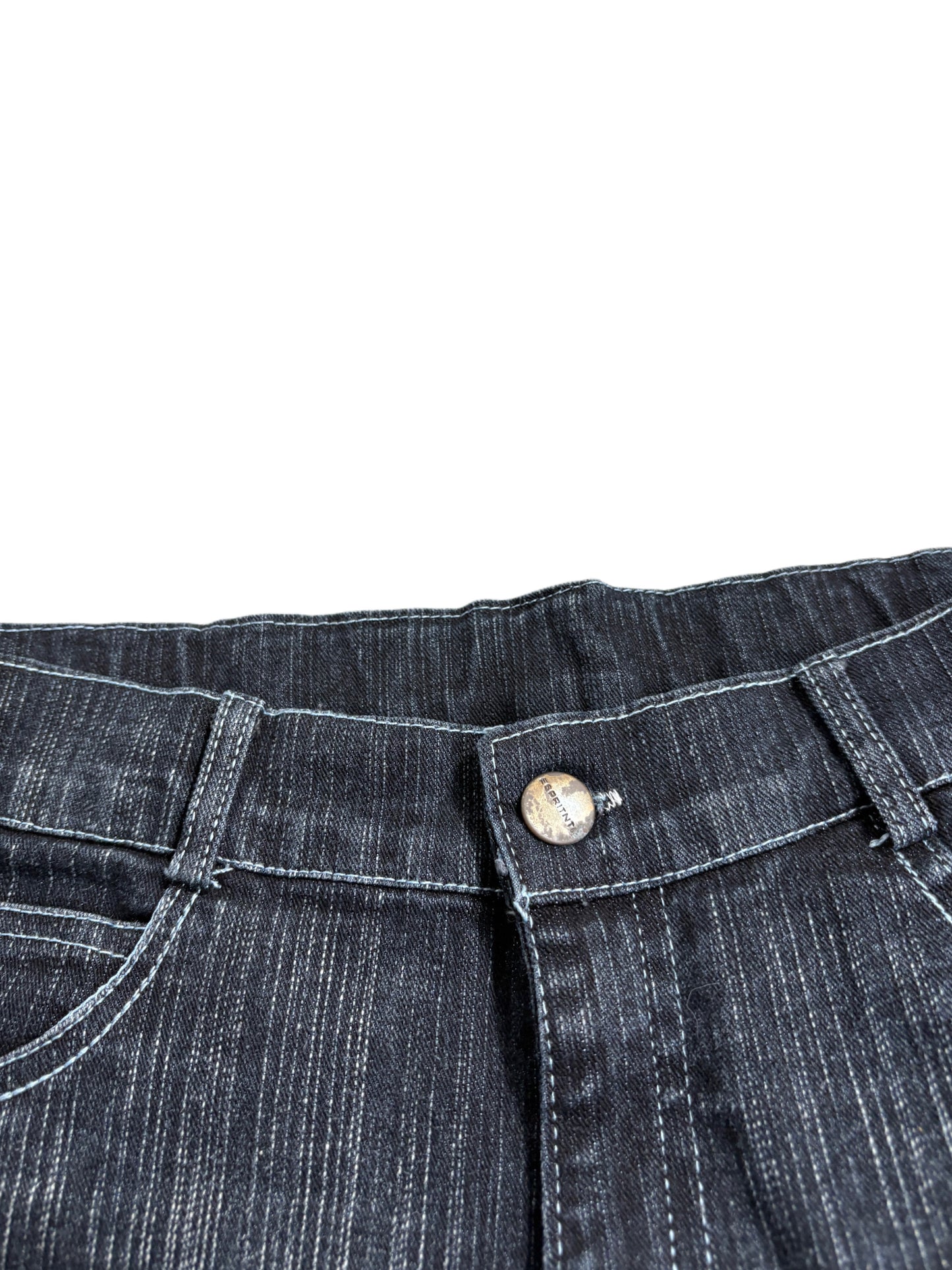2000s washed crown jeans japan style