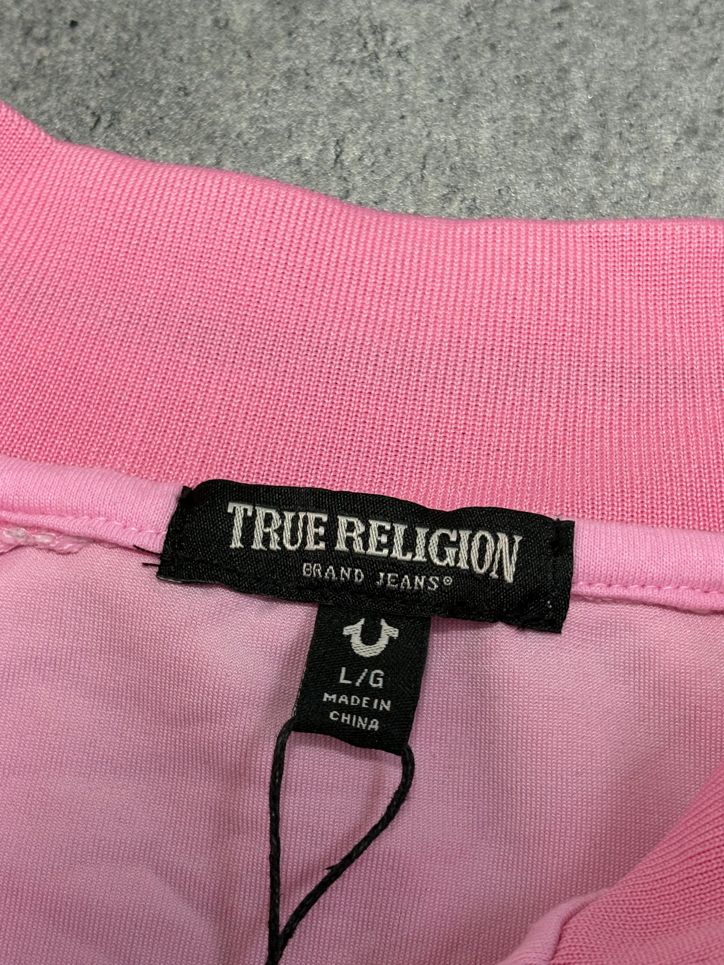 True Religion welur pink top
