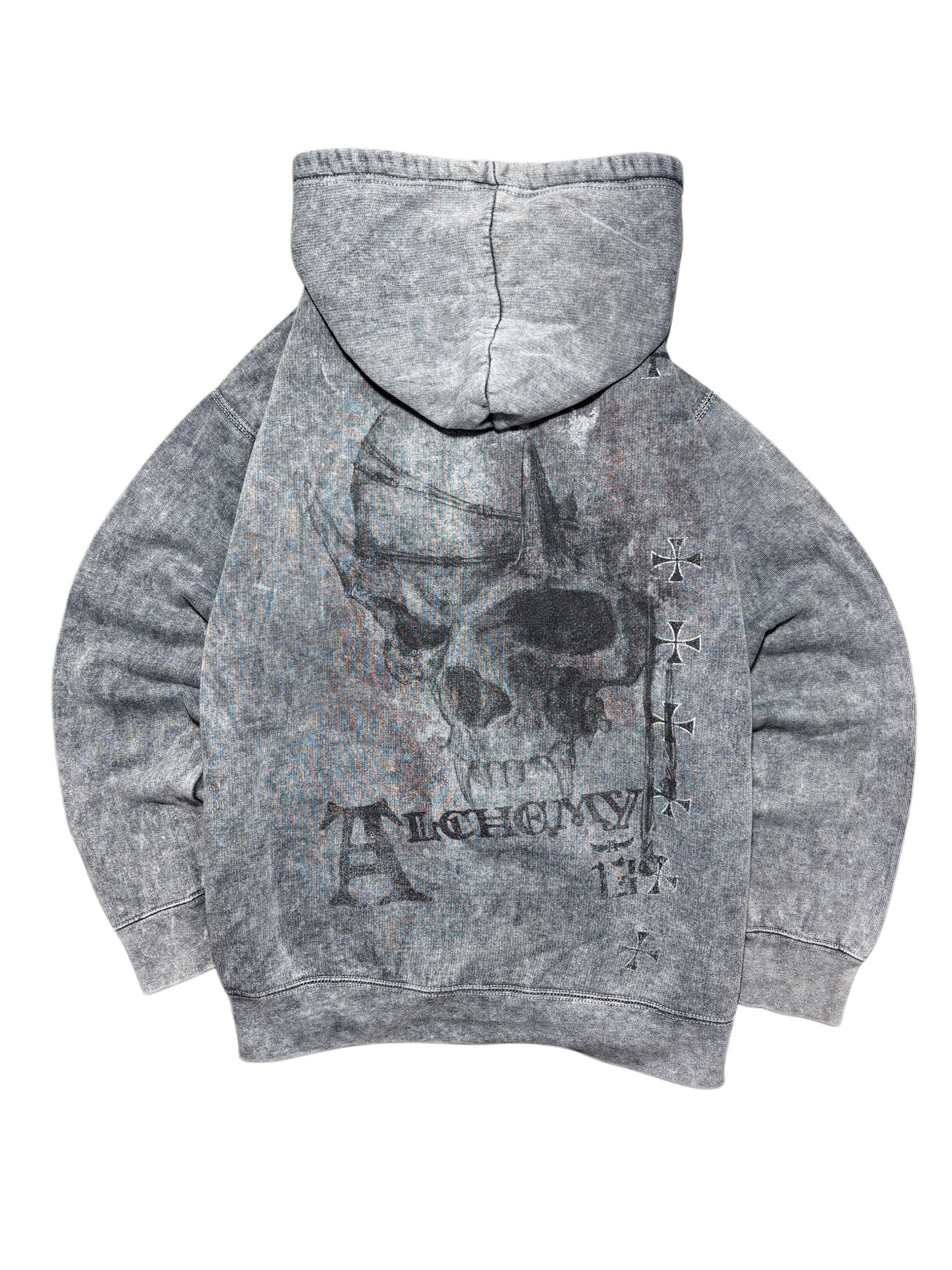 2000s Alchemy Skull Hoodie affliction type