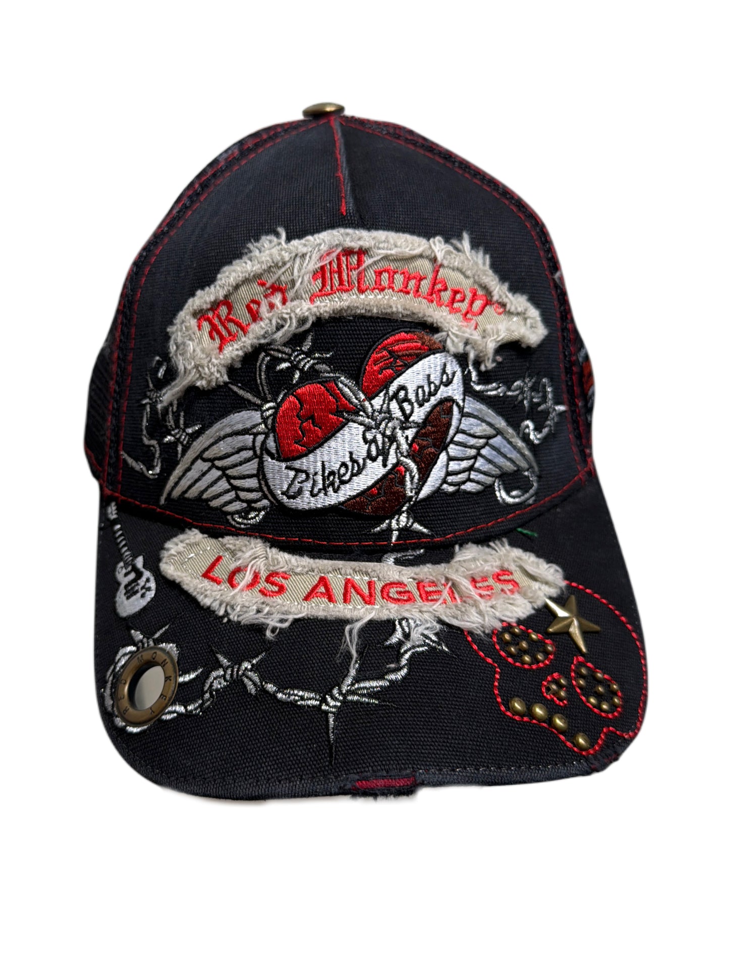 2000s Trucker Cap Red Monkey