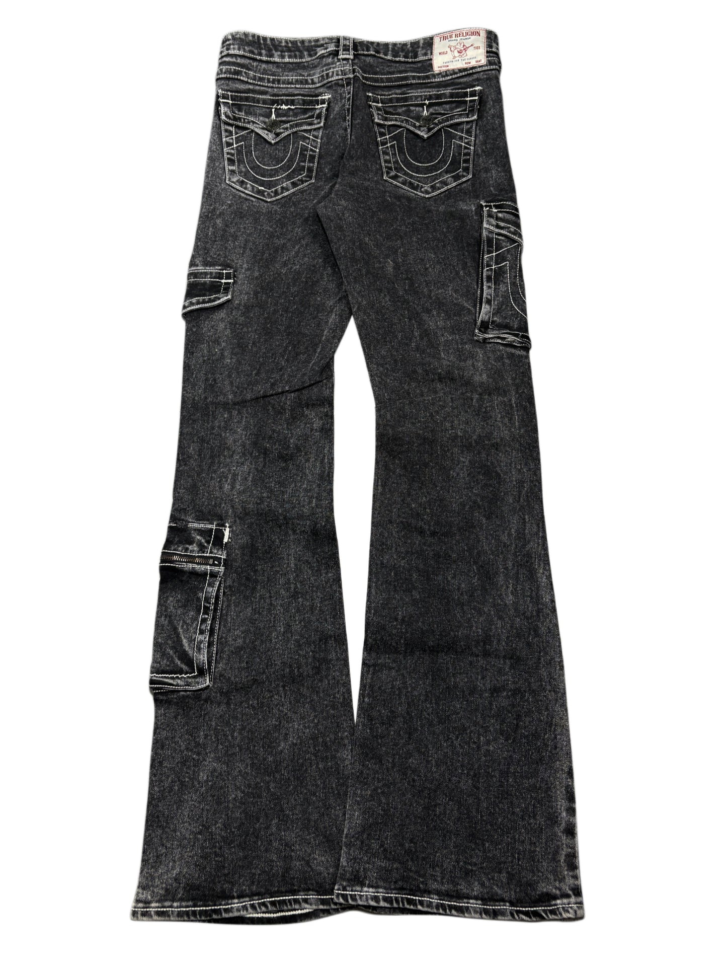True Religion grey flare pockets jeans