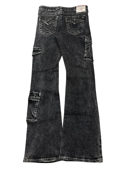 True Religion grey flare pockets jeans