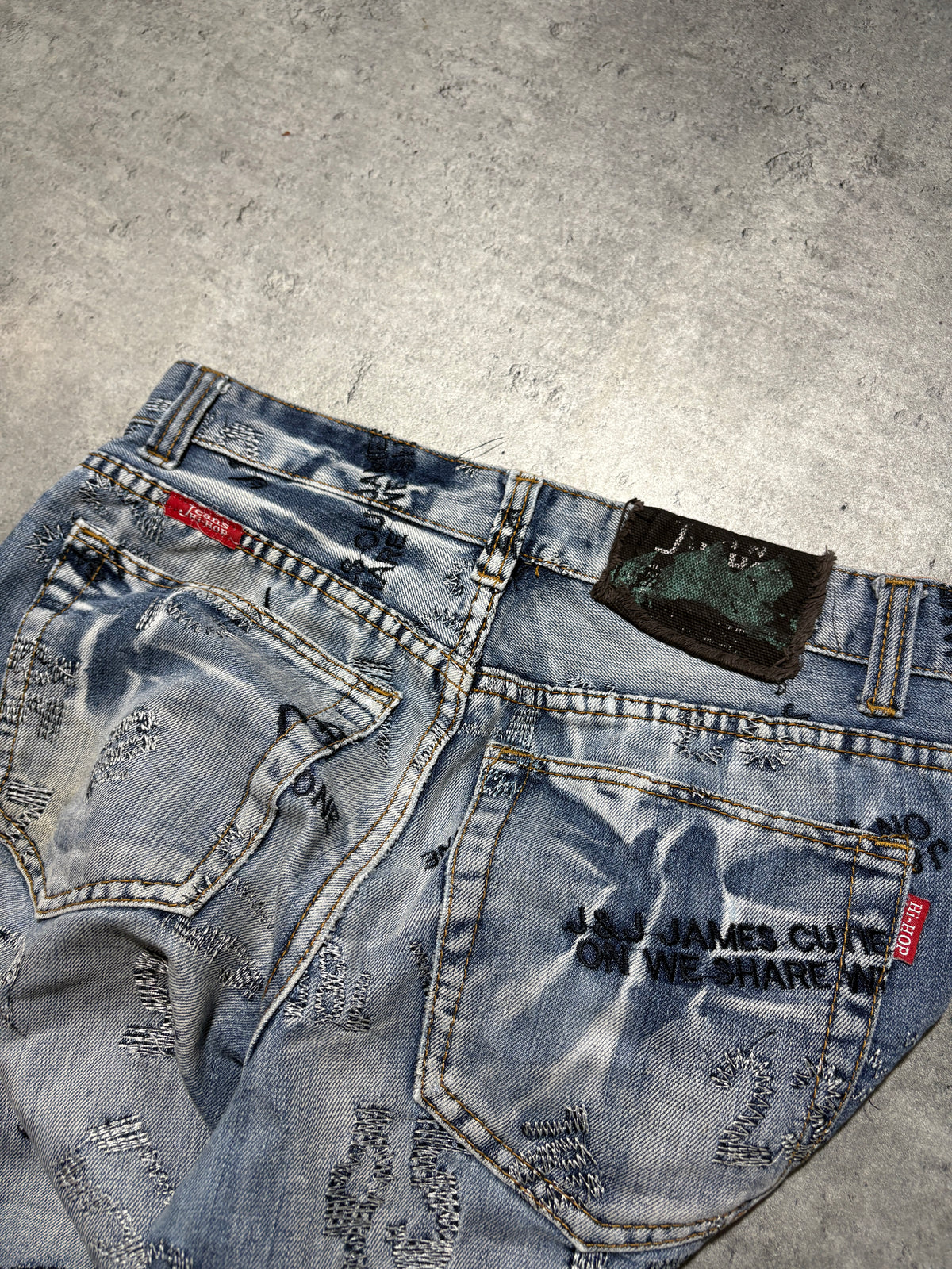 2000s Y2K Embroidery Jeans