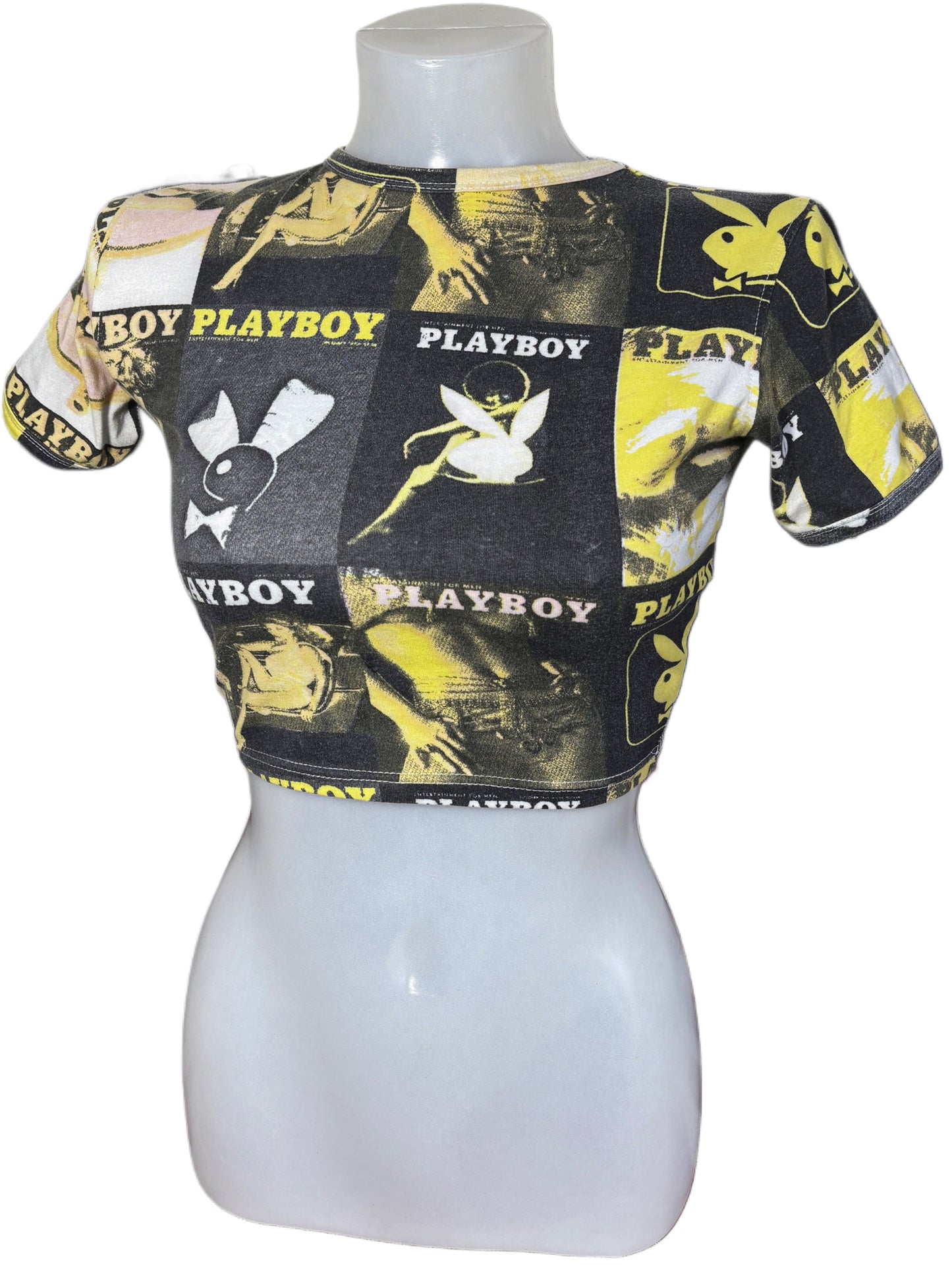 2000s Playboy crop top tee