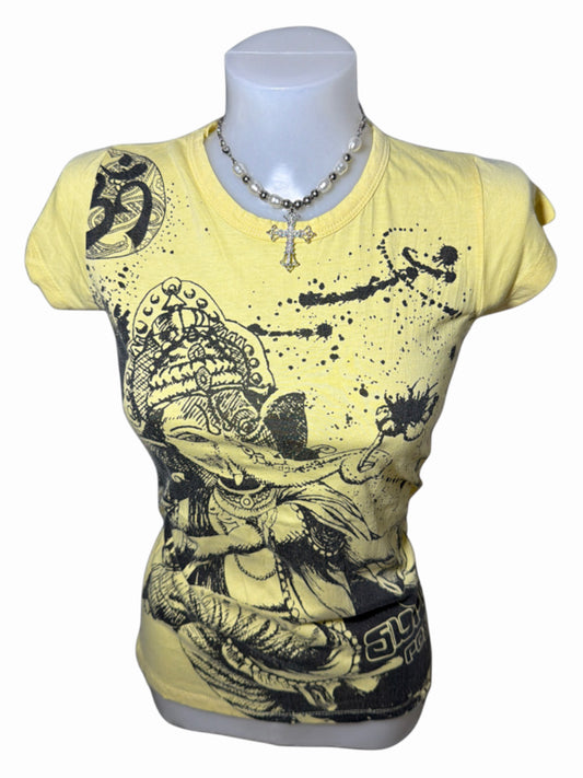 2000s Elephrant Budda Tee T-shirt Vintage hippie
