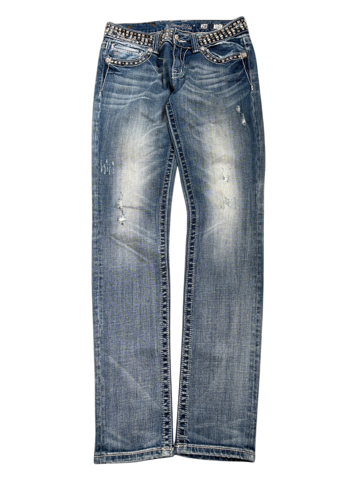 2000s Miss Me Studded Belt Y2K skinny jeans Sexy