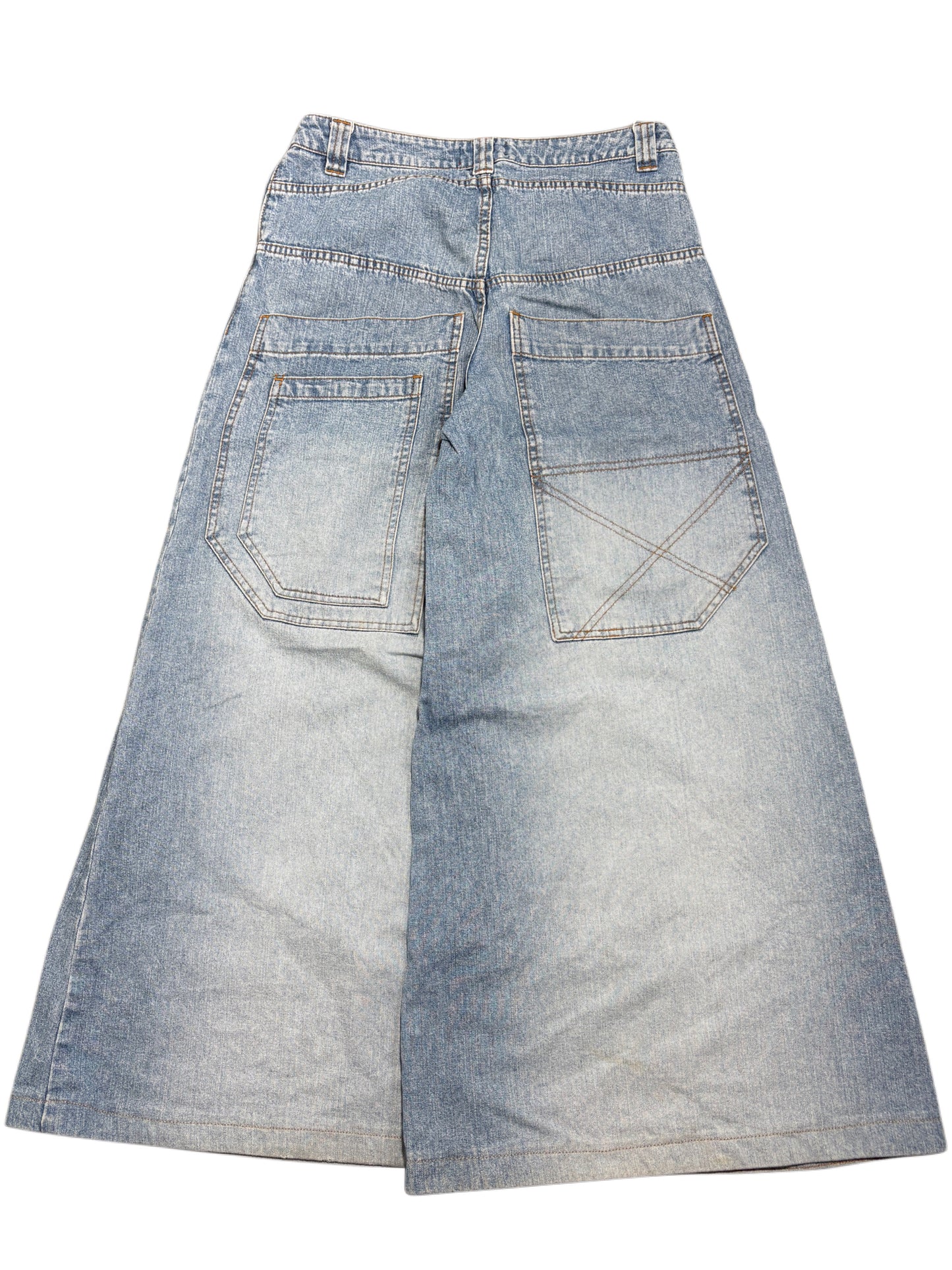 2000s Explorer Ultra Baggy Wide Leg Jeans techno