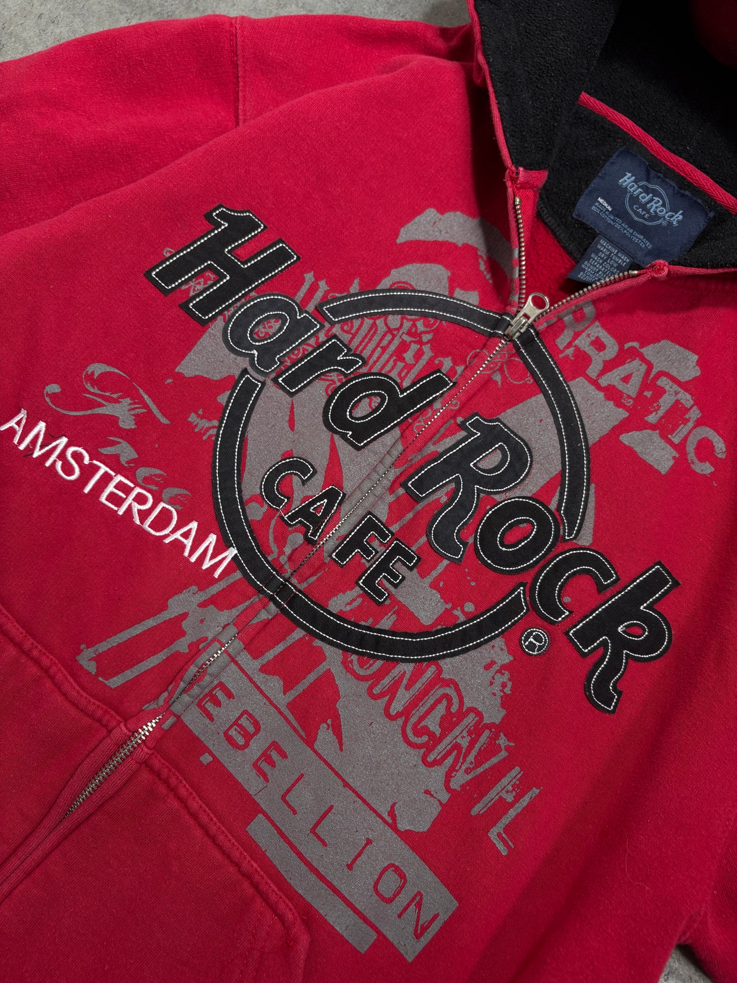 2000s Hard Rock Cafe Zip Up Hoodie