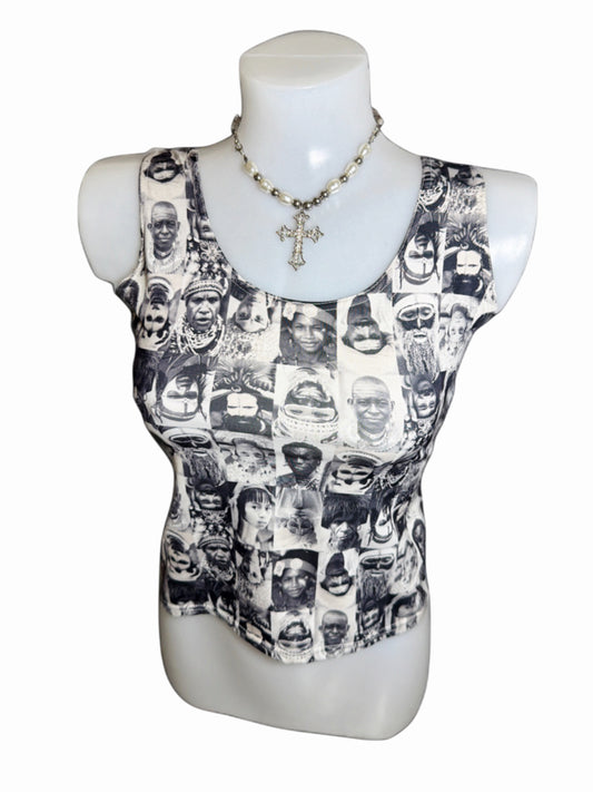2000s People face’s Top black & white