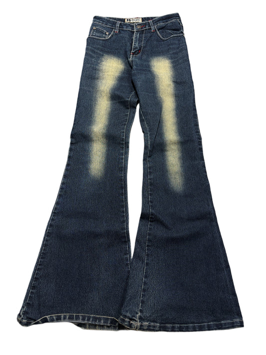 2000s sexy Fudi jeans flared spodnie bootcut dzwony washed japan style