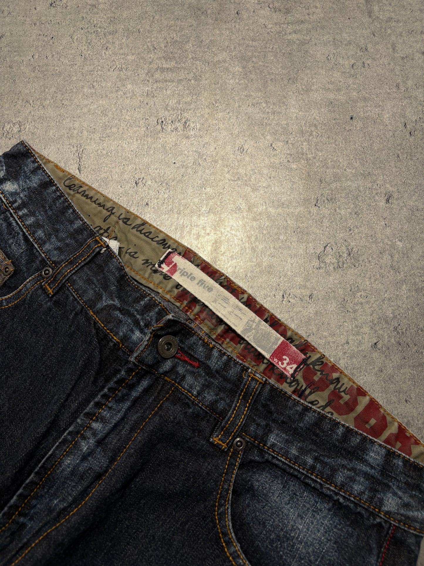 2000s Printed baggy Y2K Jeans