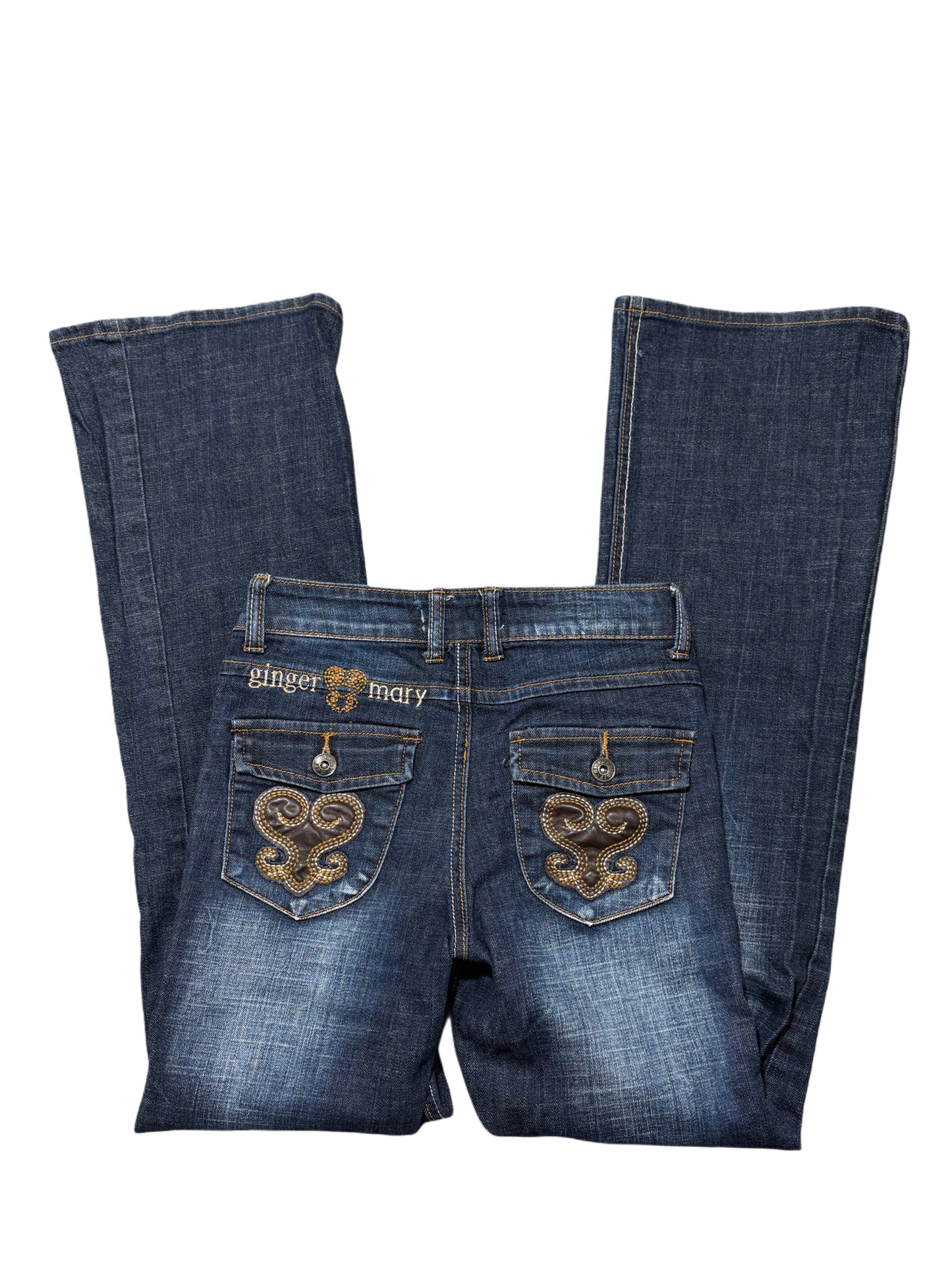 2000s Flare gingermary low rise vintage jeans