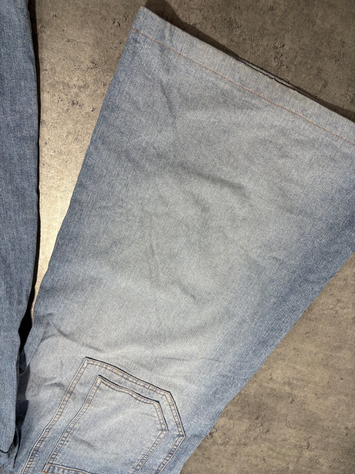2000s Explorer Ultra Baggy Wide Leg Jeans techno