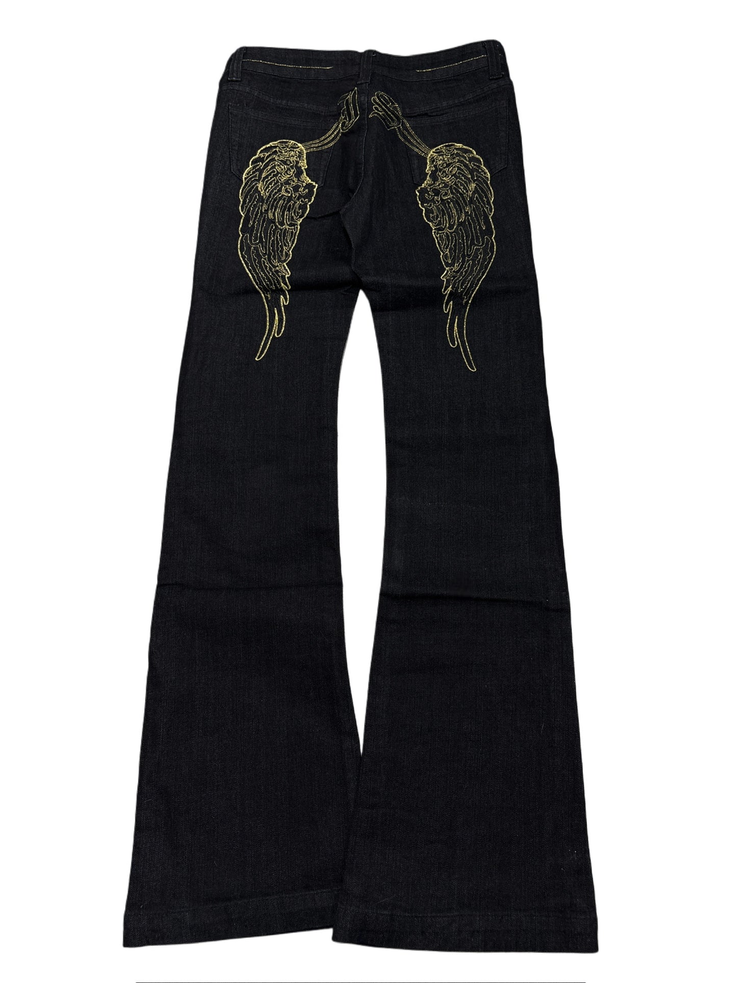 2000s Wings Black Pants