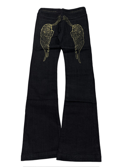 2000s Wings Black Pants