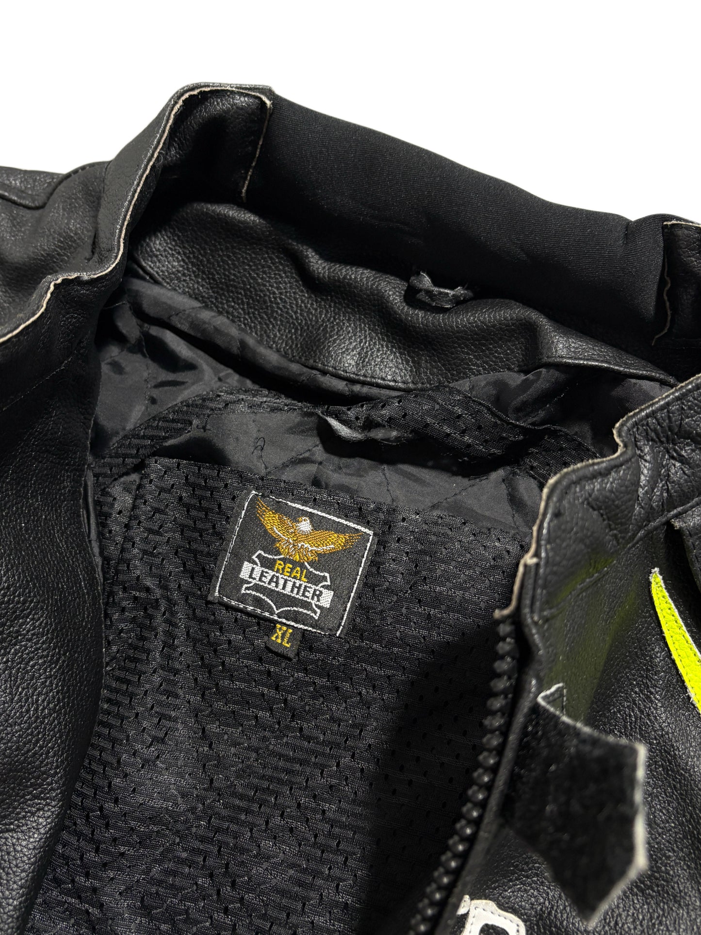2000s *RARE* MONSTER ENERGY LEATHER BIKER JACKET ☣️