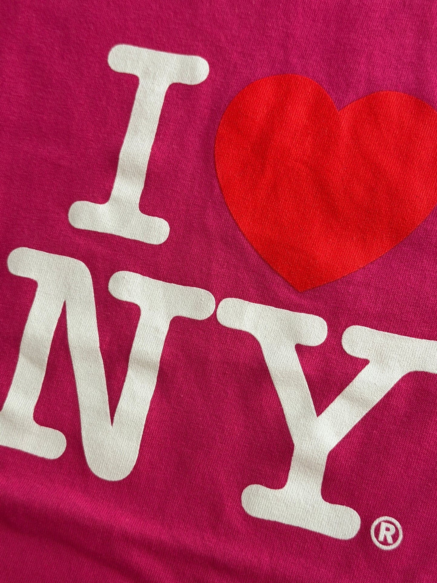 2000s I Love Ny pink t-shirt