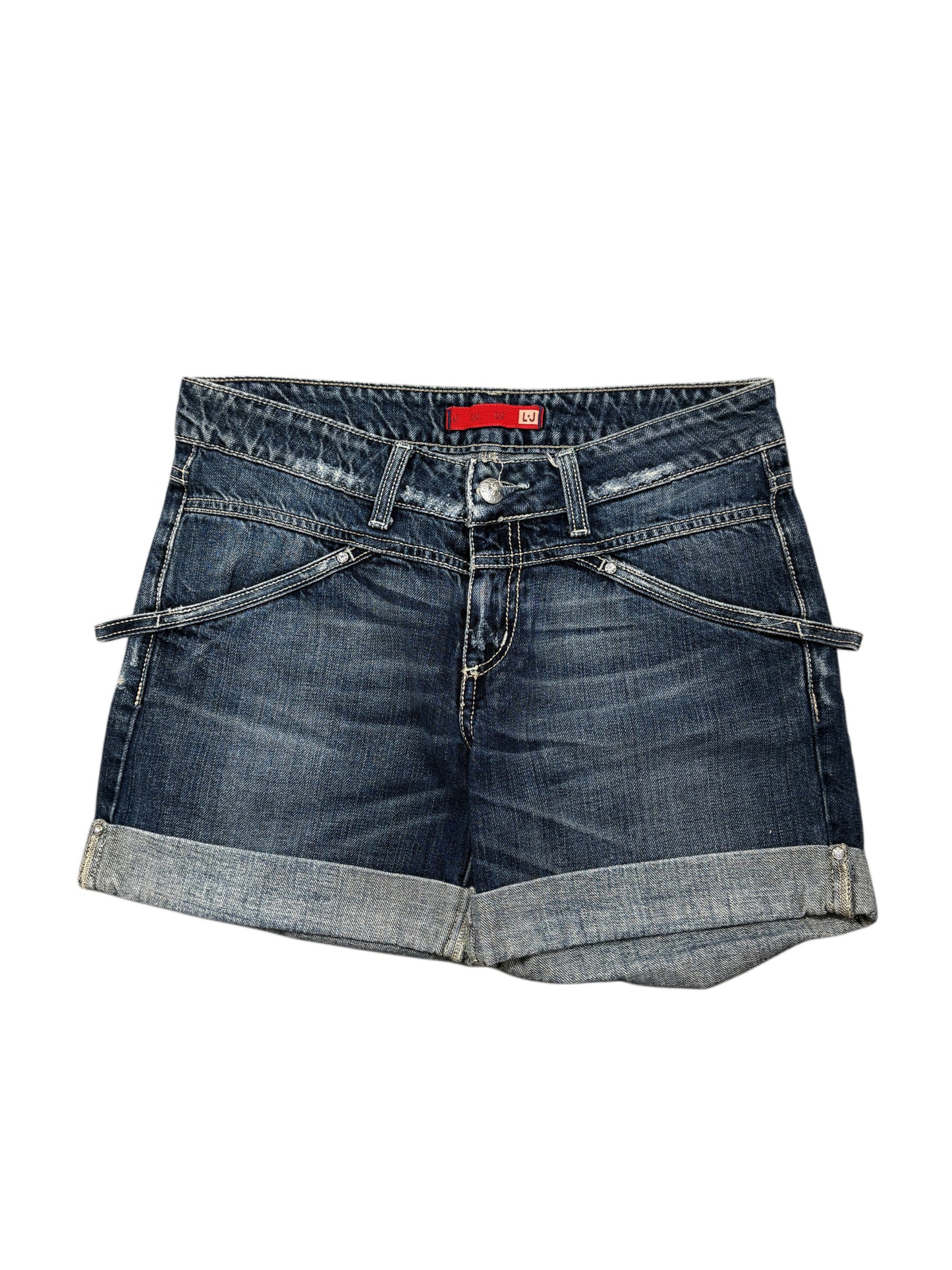 2000s Y2k Dark Denim shorts