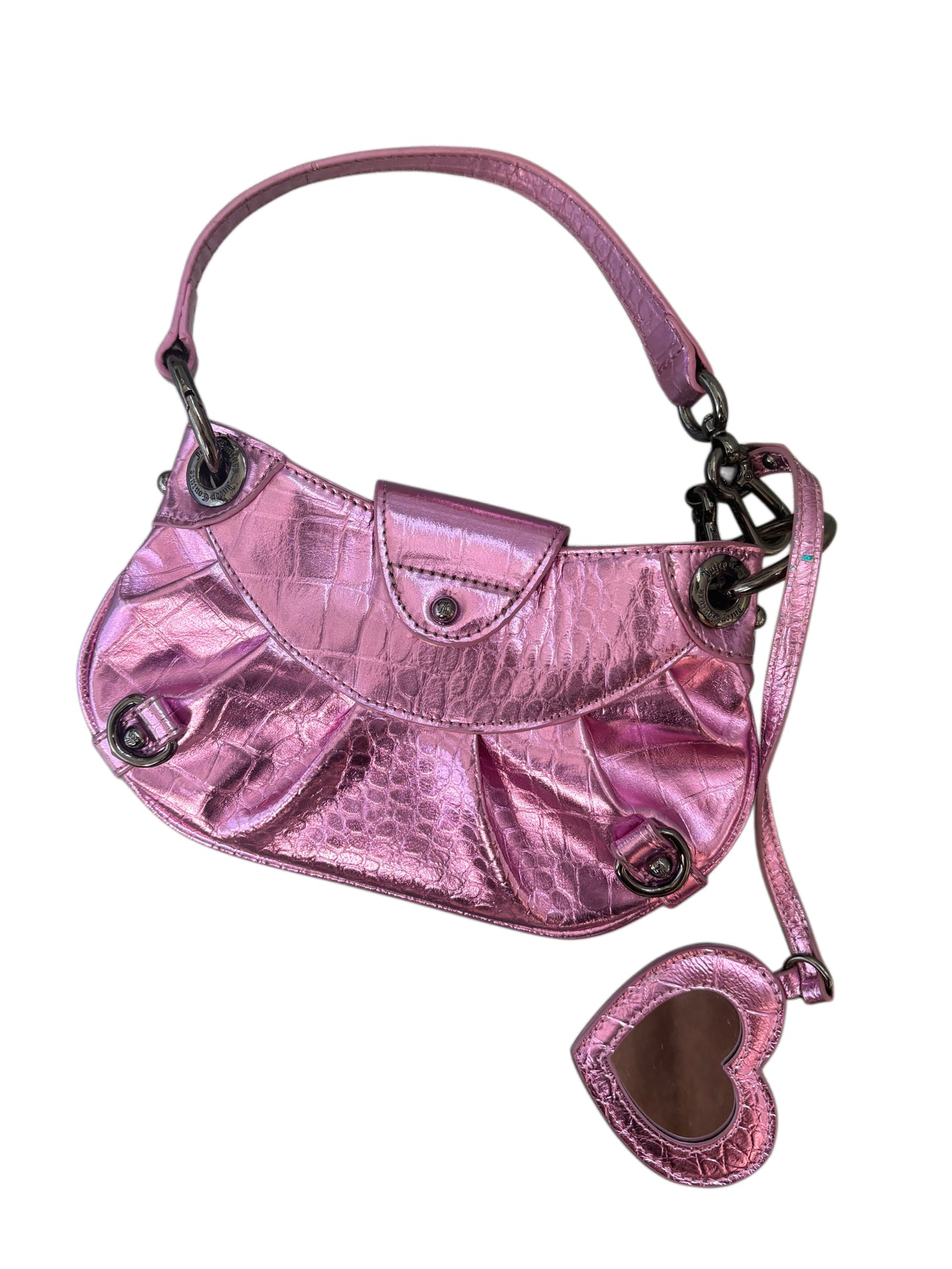 2000s Juicy Couture Pink Bag Mirror