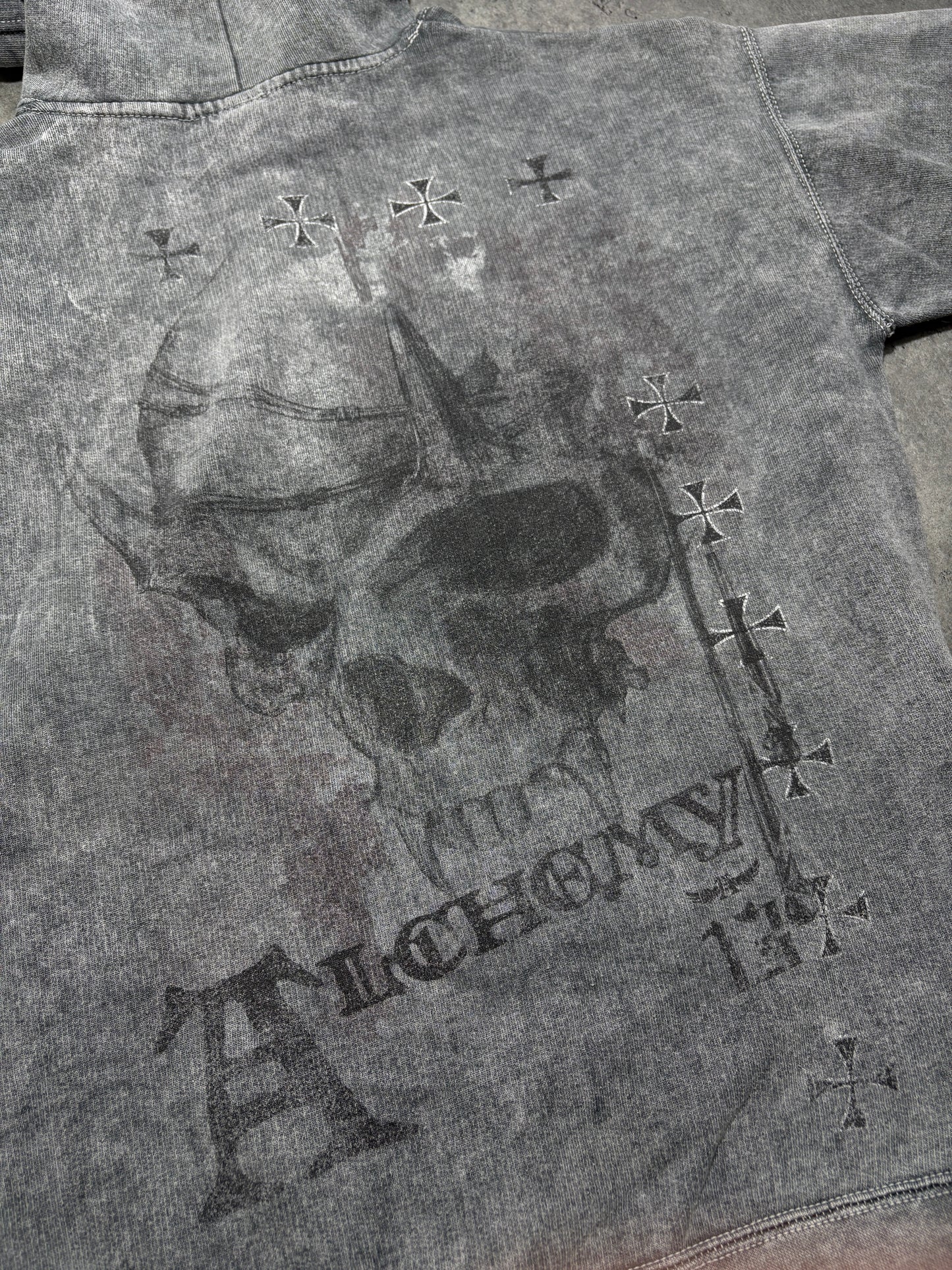2000s Alchemy Skull Hoodie affliction type