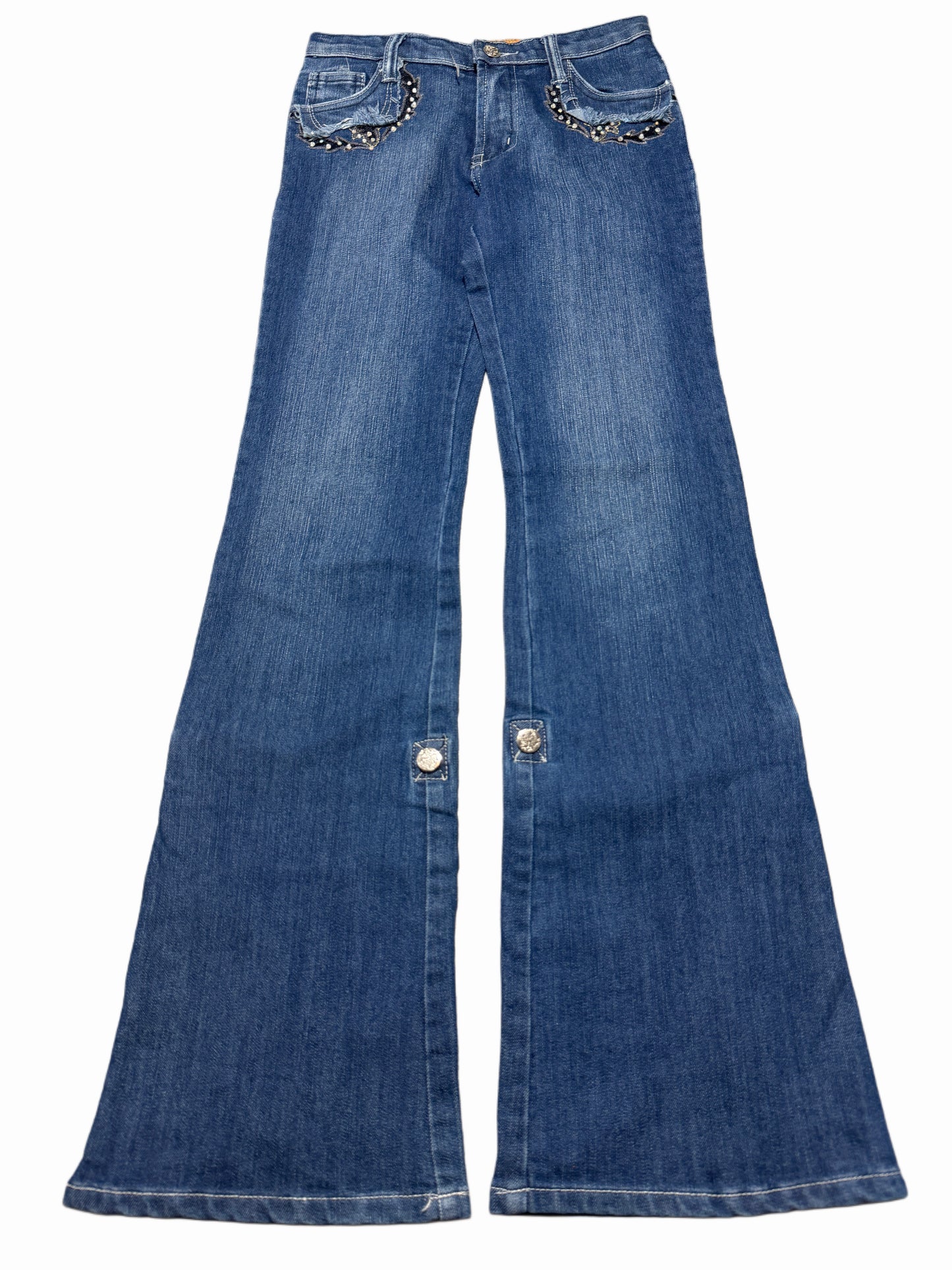 2000s Flare Embroidered Jeans