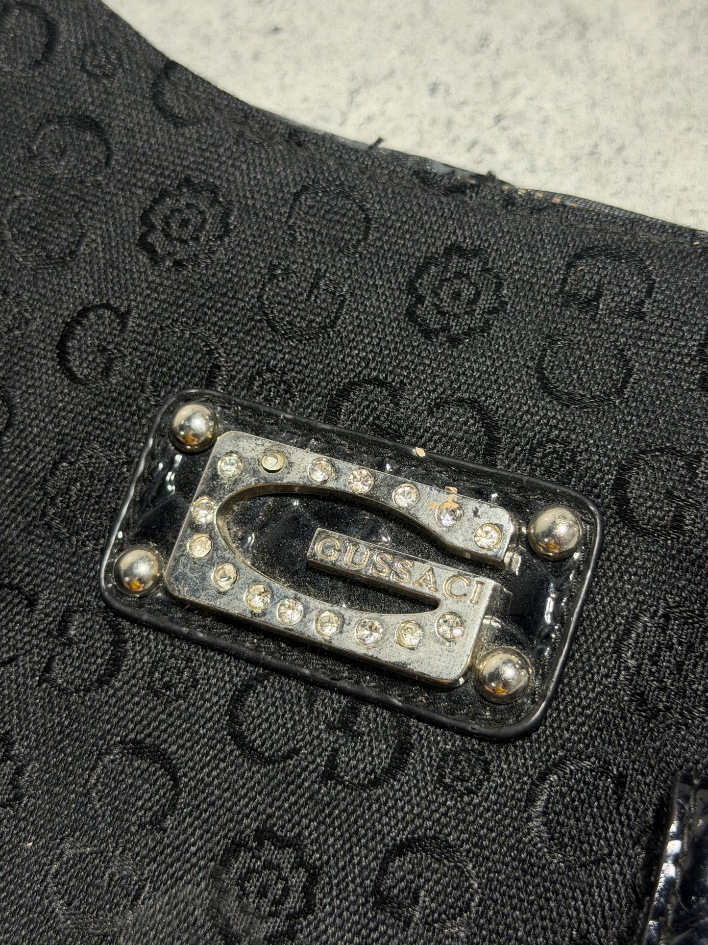 2000s Gussaci Black Bag