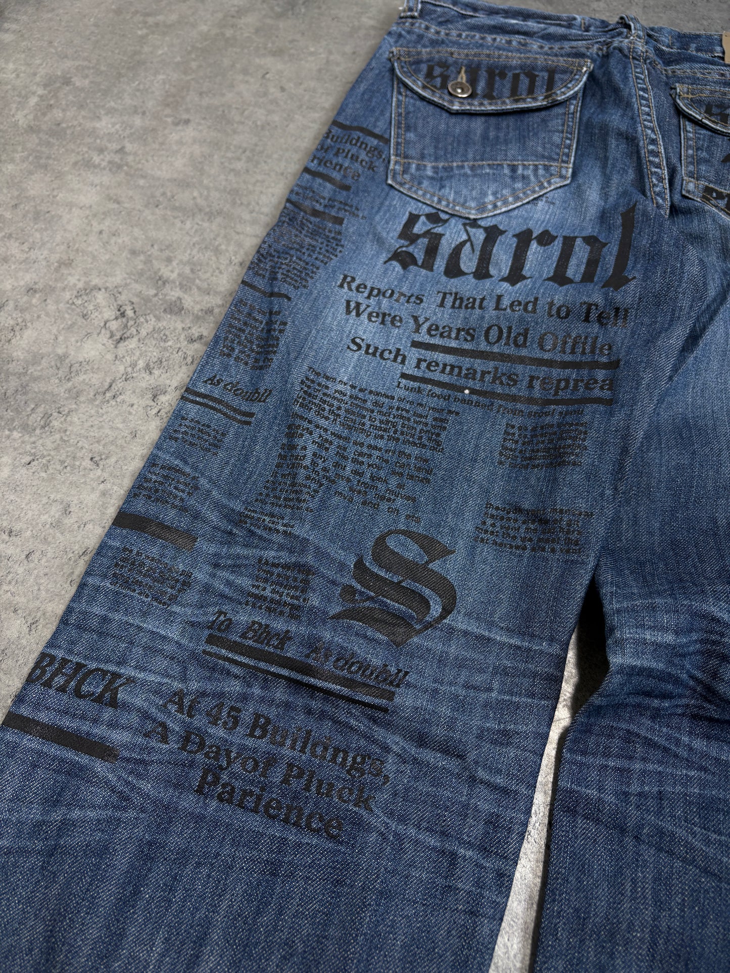 2000s Sarol Printed Jeans