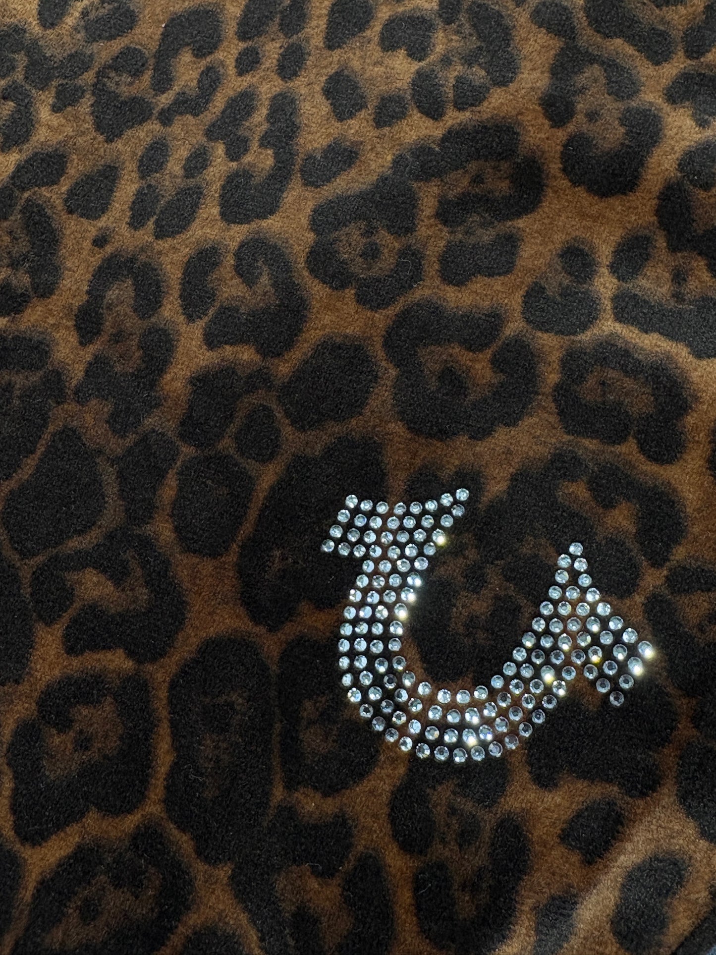 True Religion leopard flare welur pants brand new