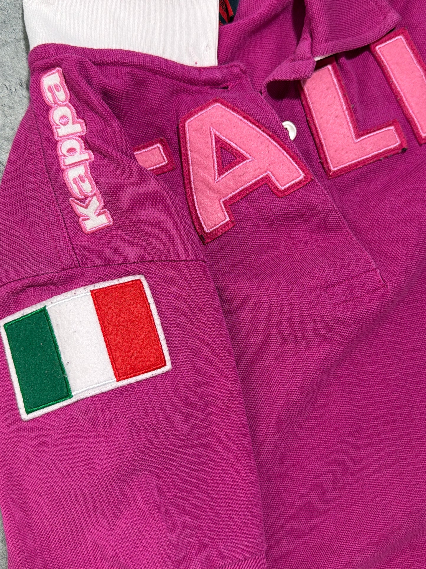 2000s Kappa Italy tee polo pink
