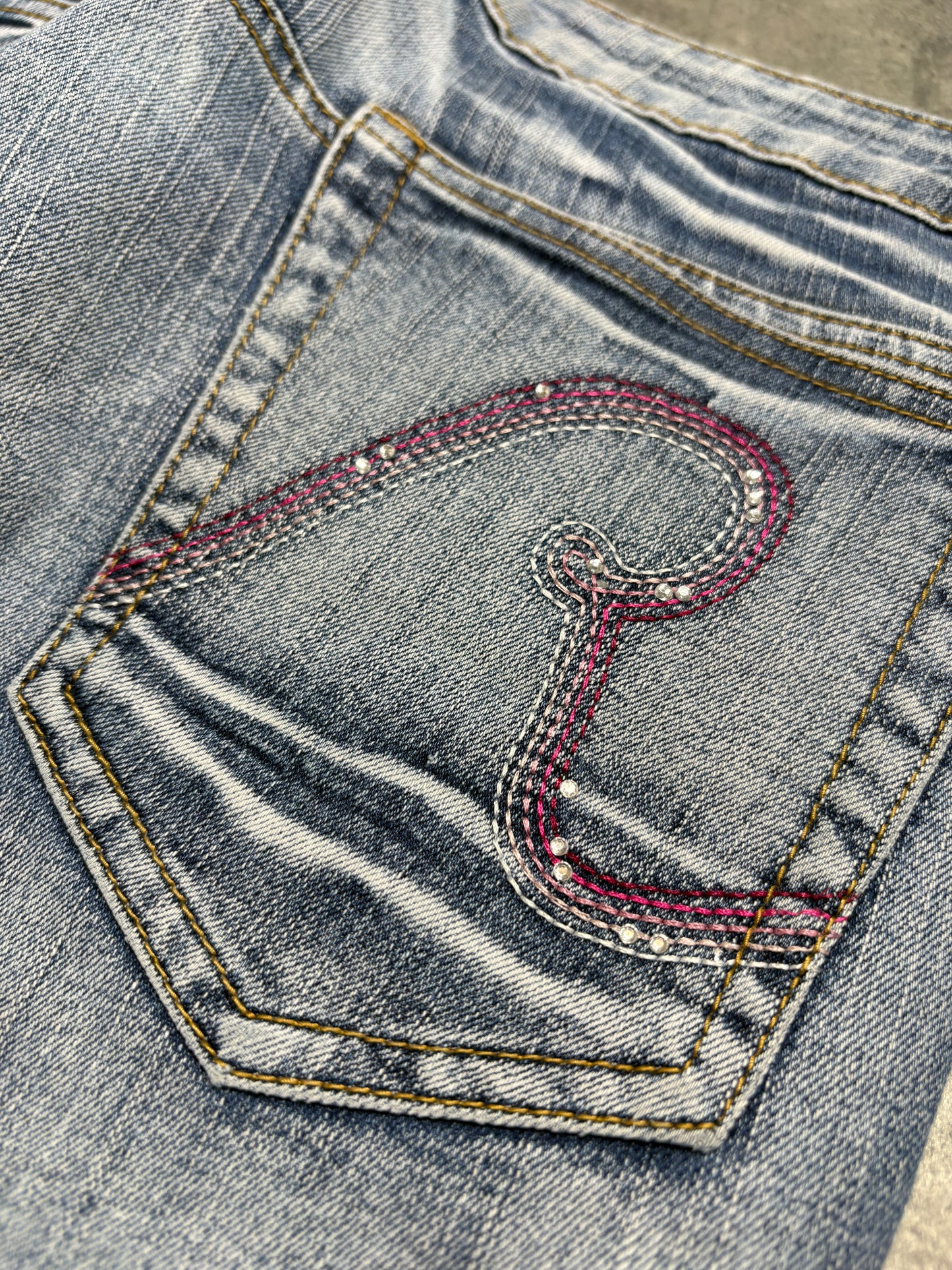 2000s Miss J Washed embroidered Jeans