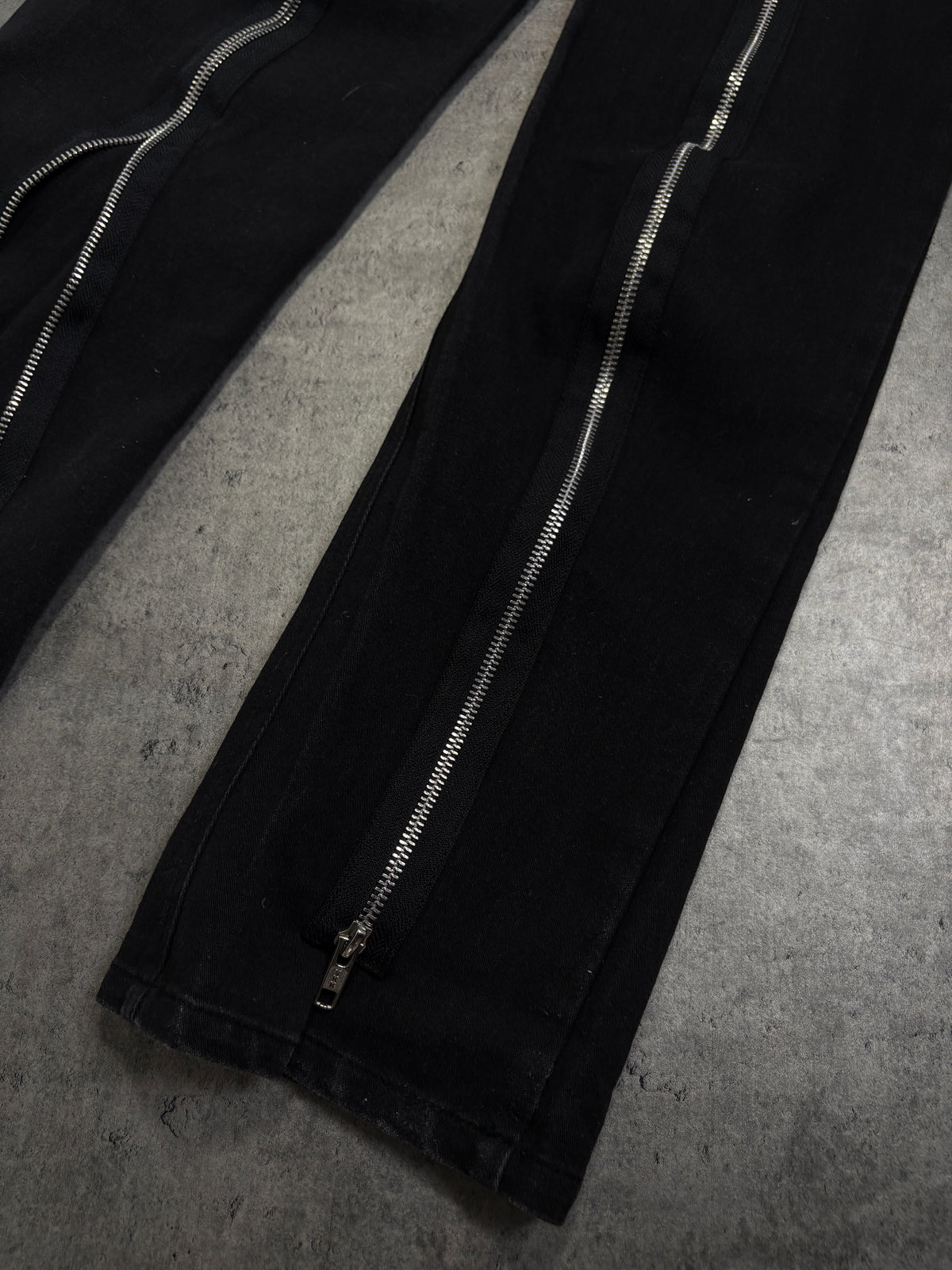 2000s Vixxsin goth Metal Rock Bondage Japan Flared Alternative Zip Pants