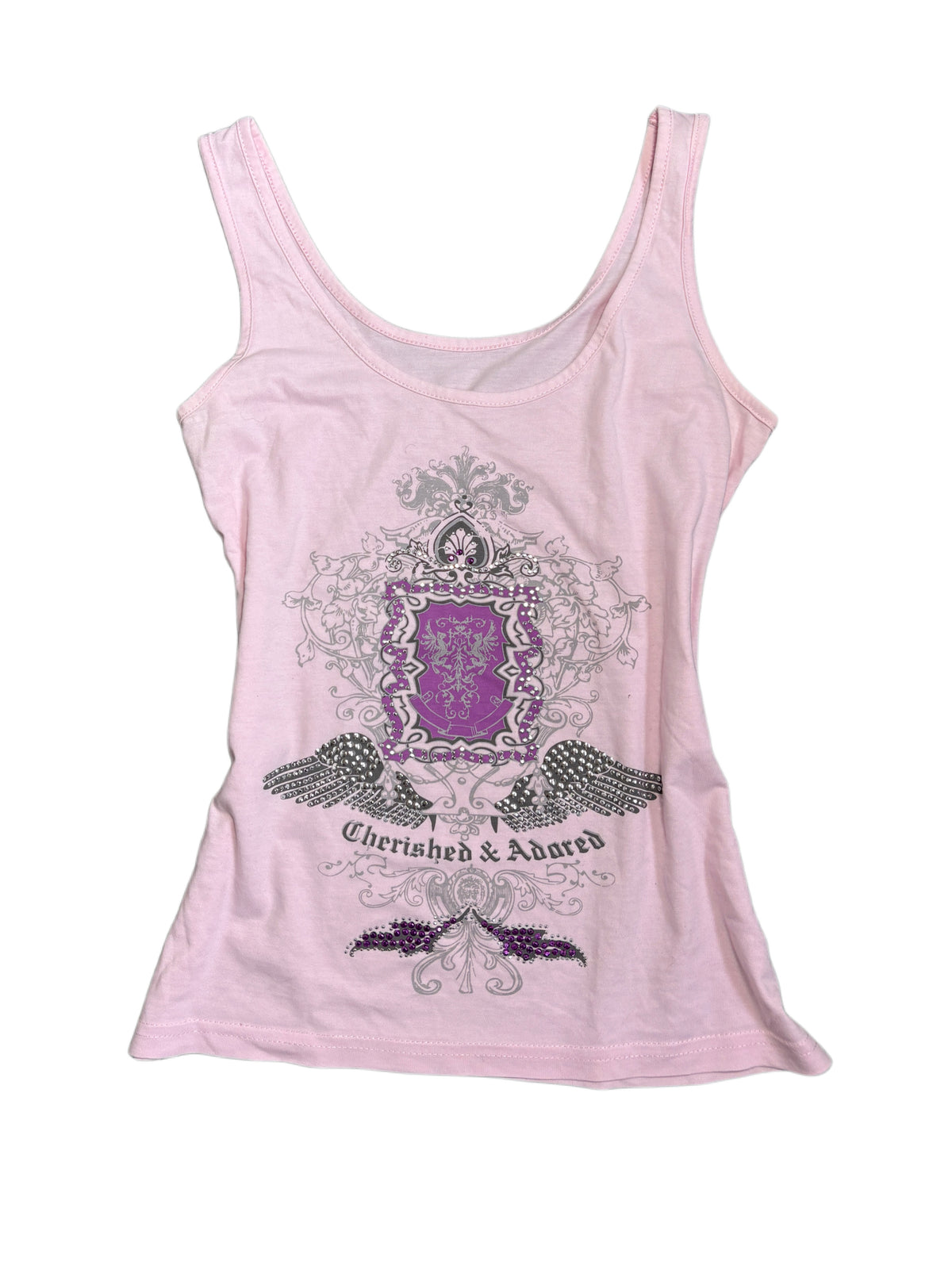 2000s Rhinestones Baby Tank Top