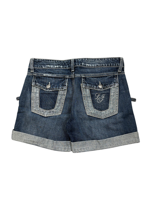 2000s Y2k Dark Denim shorts