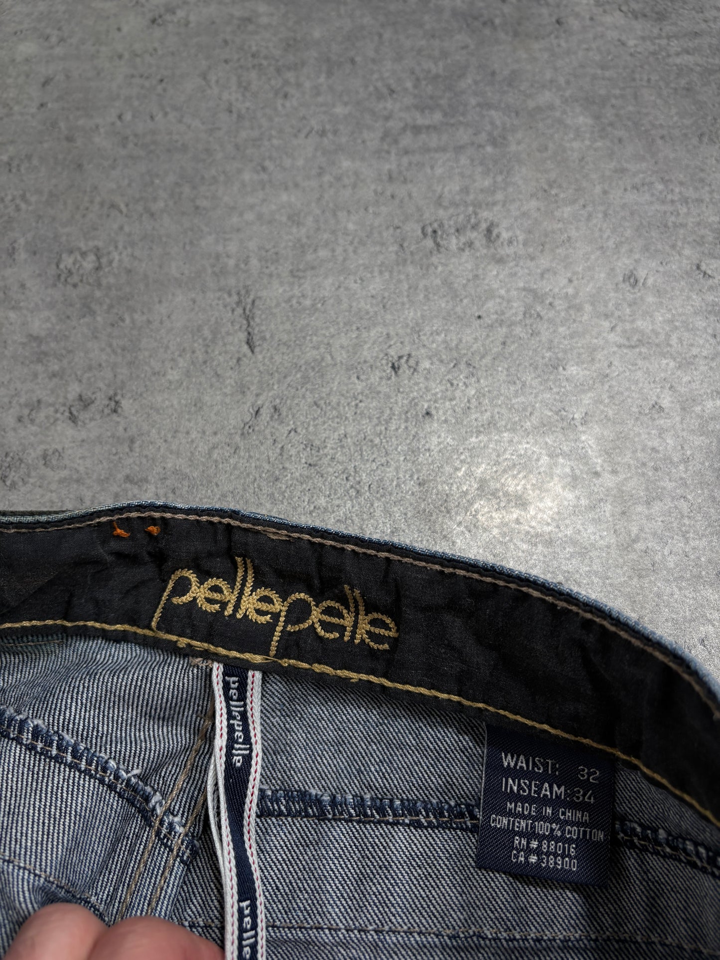 Pelle Pelle Baggy Printed Jeans Swag